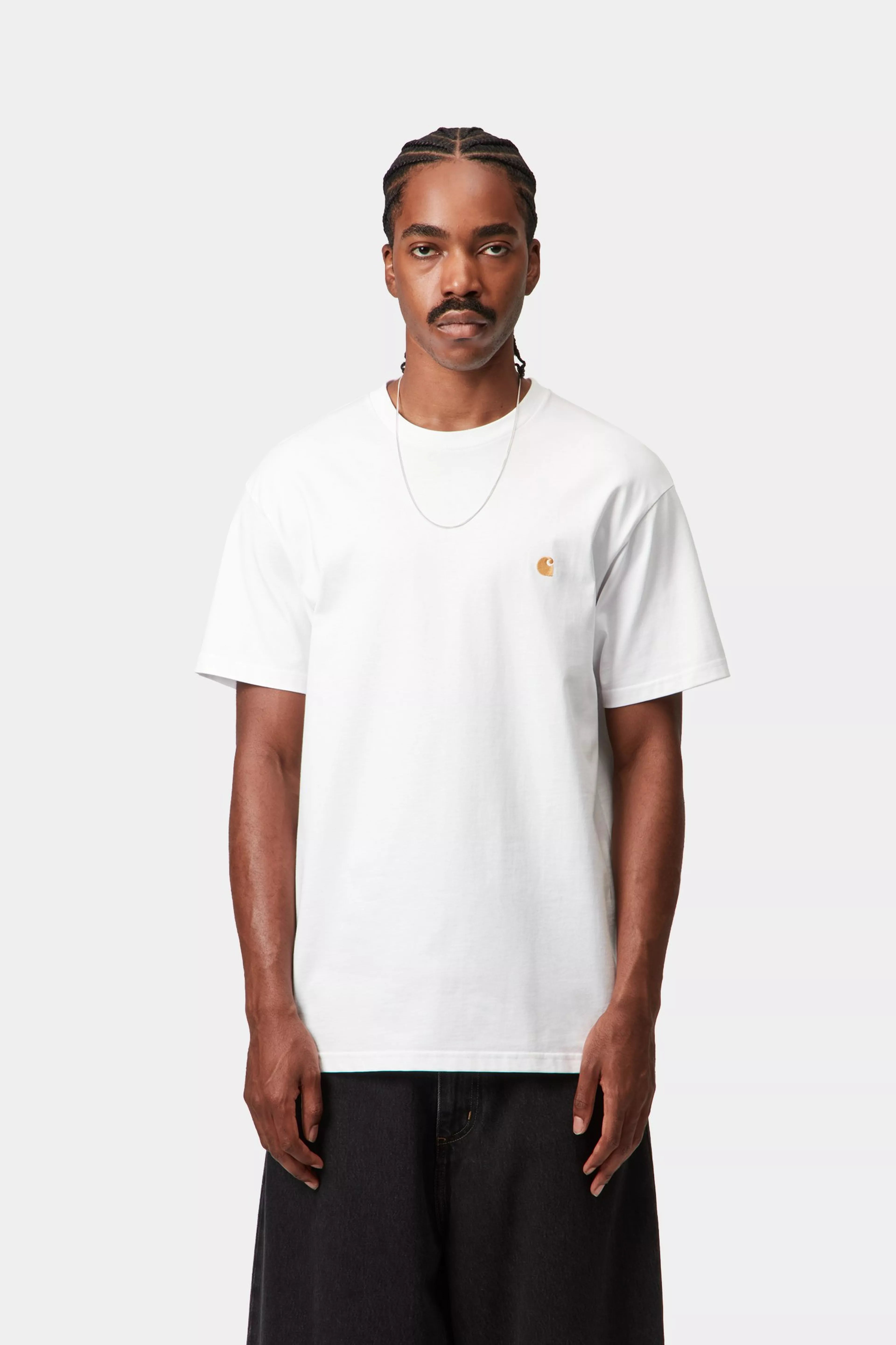 S/S Chase T-Shirt - White / Gold