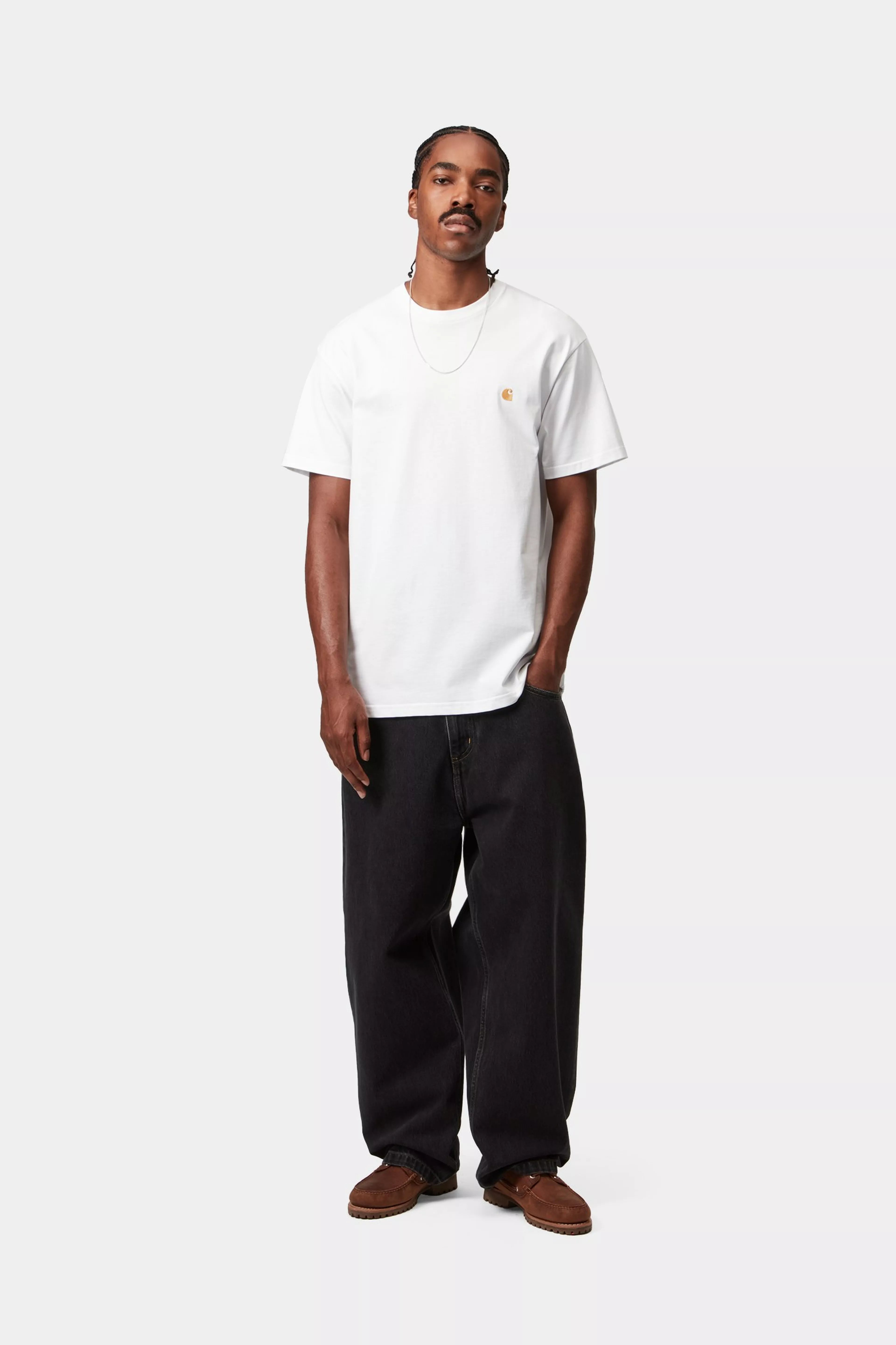 S/S Chase T-Shirt - White / Gold