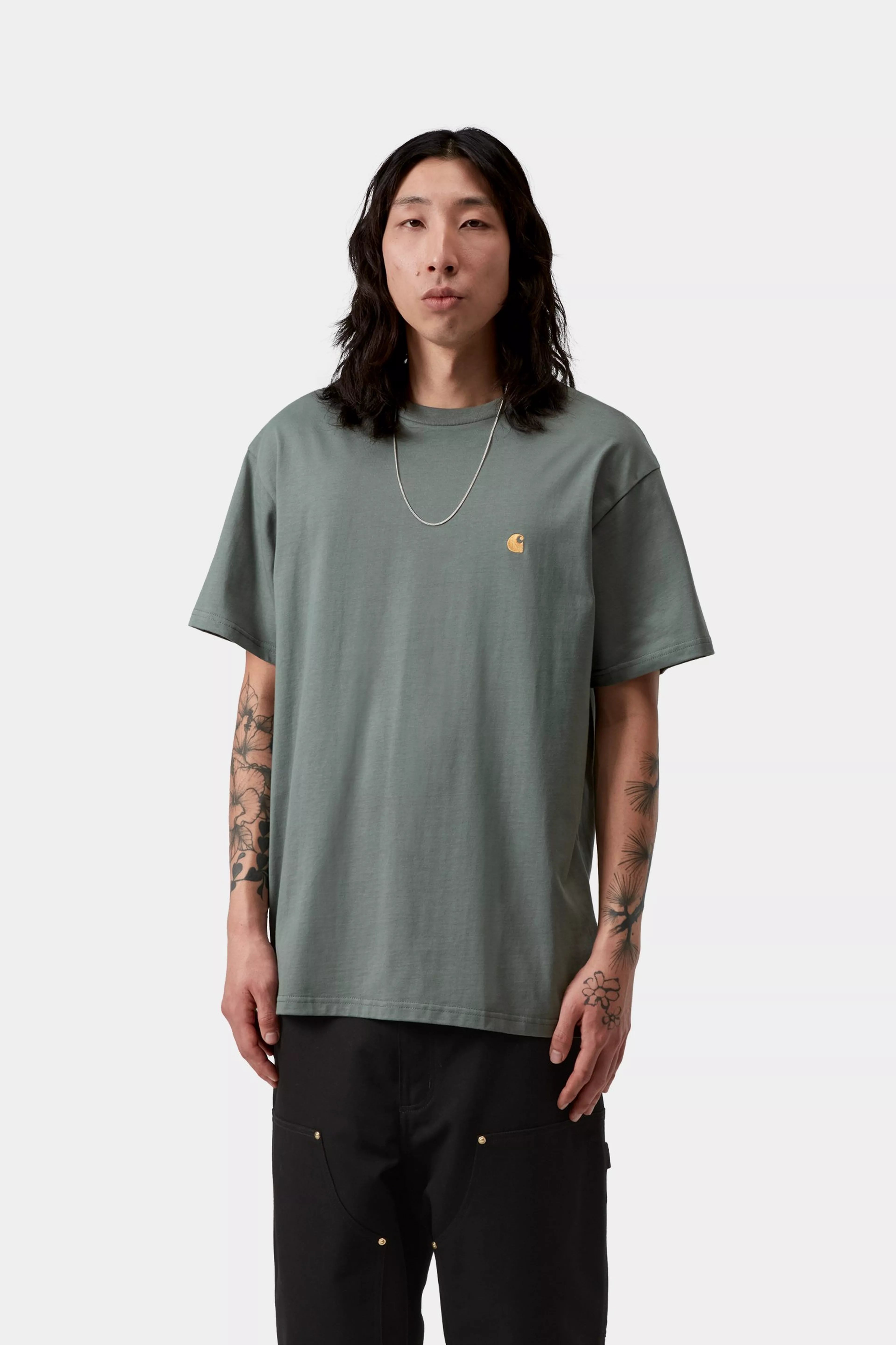 S/S Chase T-Shirt - Velvet Green / Gold 2