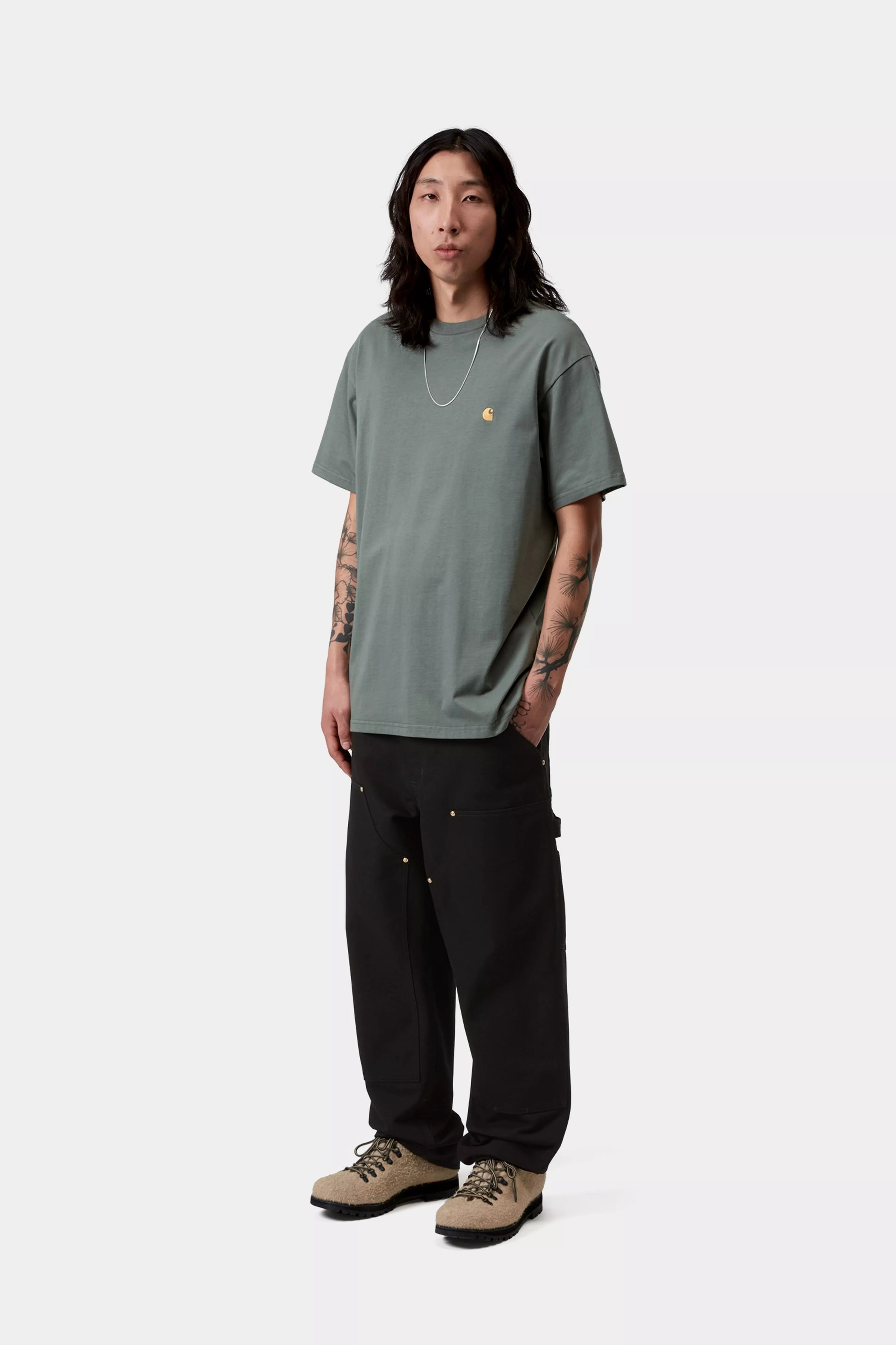S/S Chase T-Shirt - Velvet Green / Gold