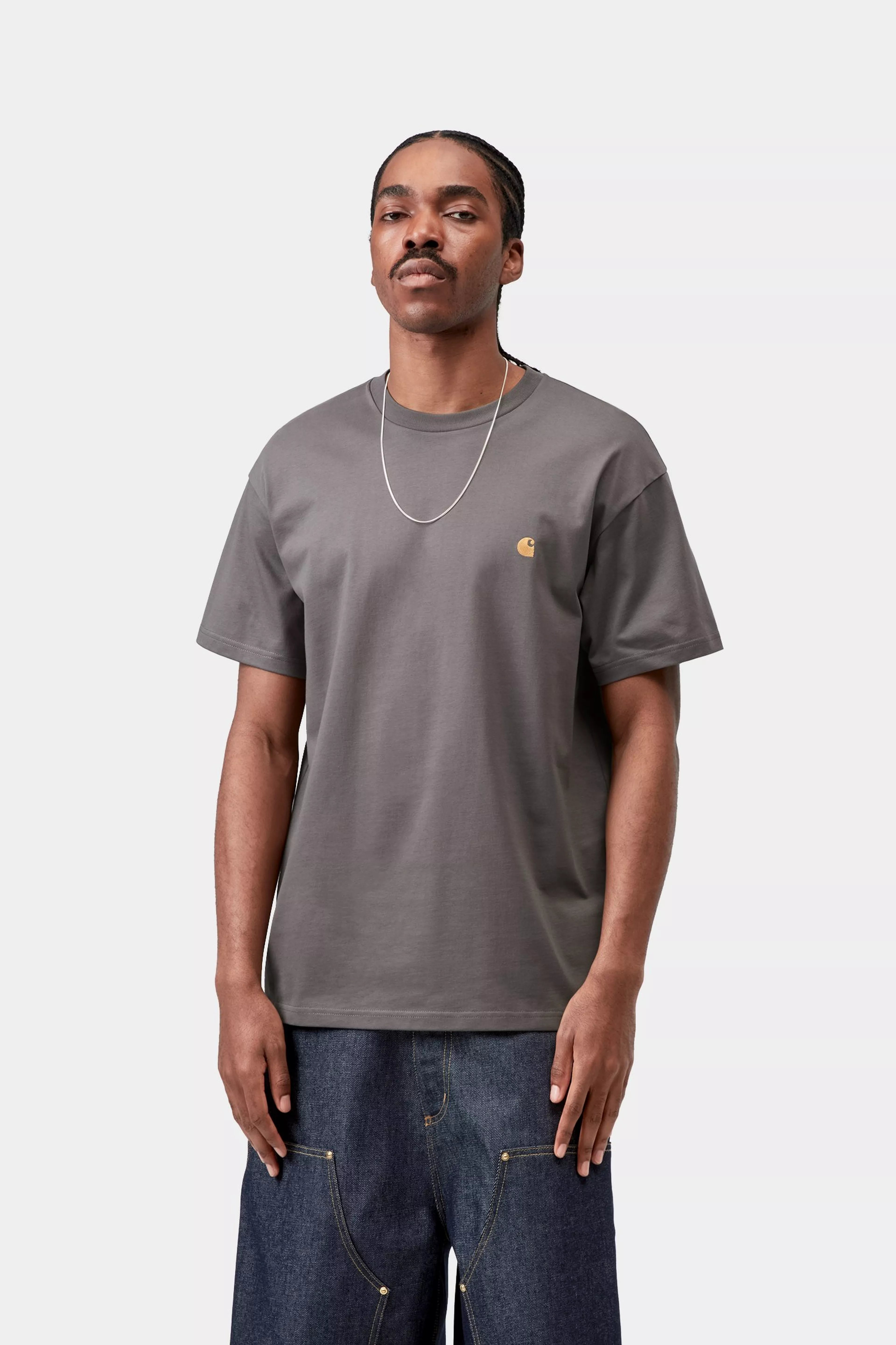 S/S Chase T-Shirt - Porphyry / Gold 2