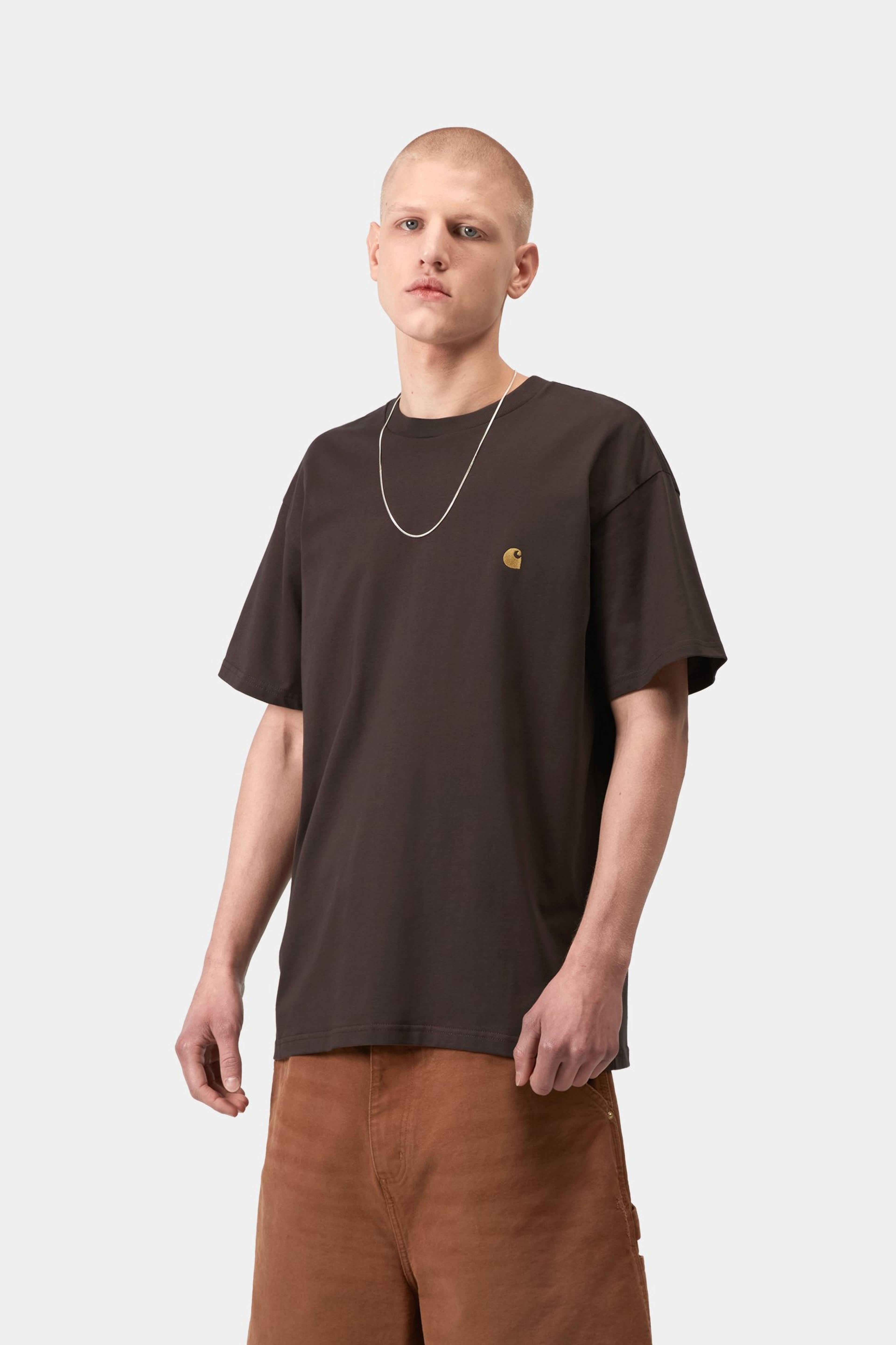 S/S Chase T-Shirt - Shale / Gold 2