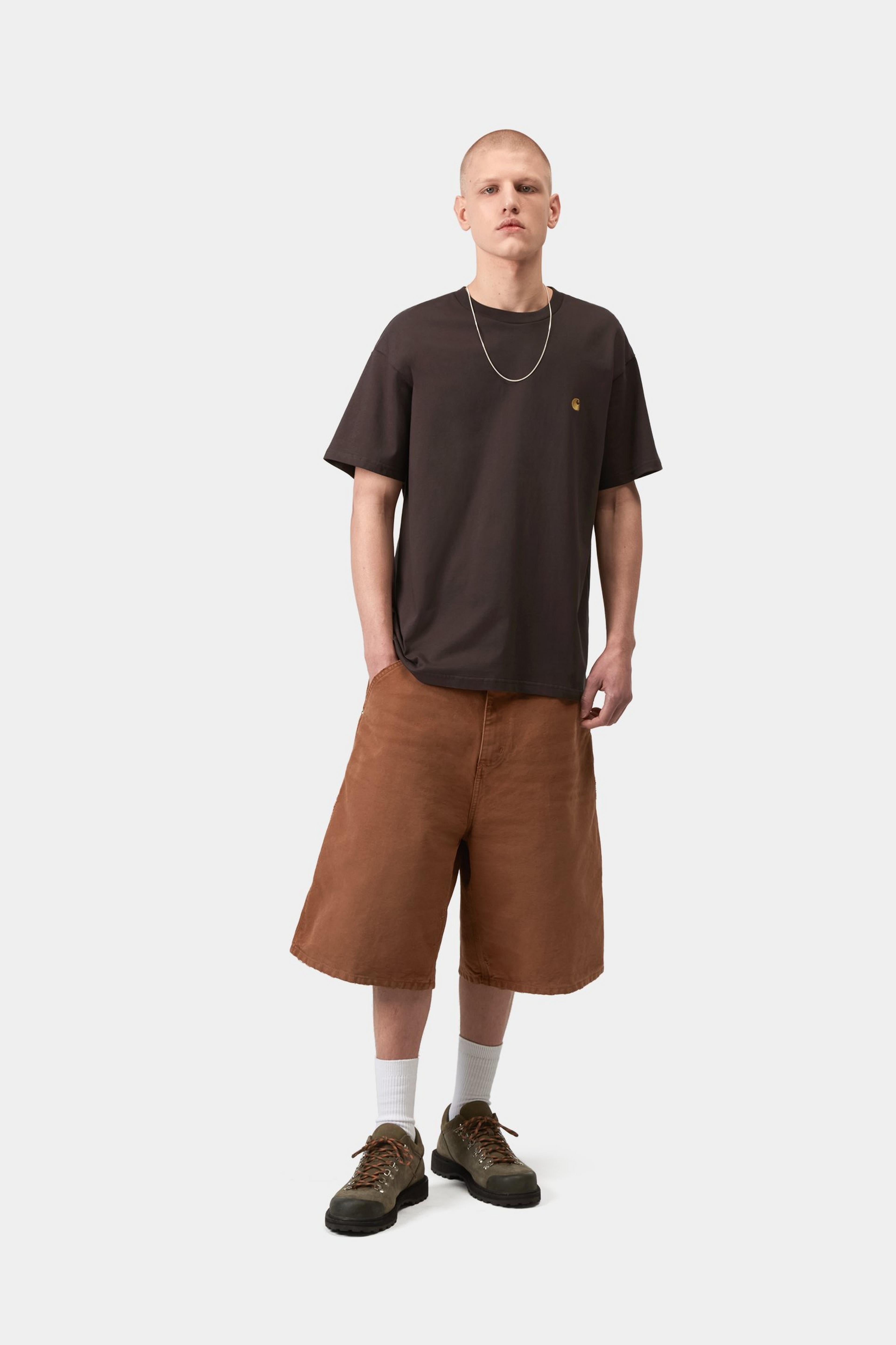 S/S Chase T-Shirt - Shale / Gold 4