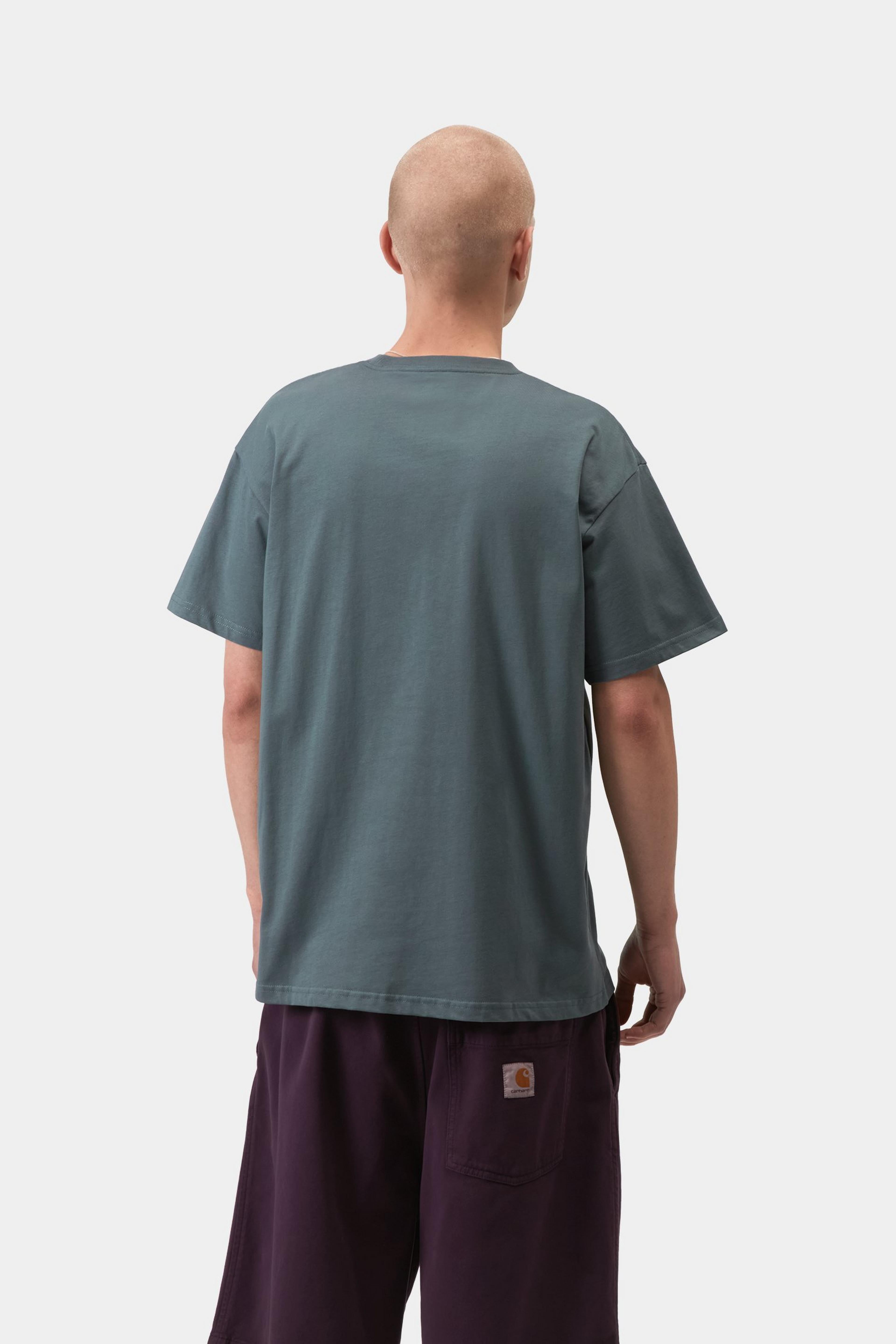 S/S Chase T-Shirt - Cozy Blue / Gold 3