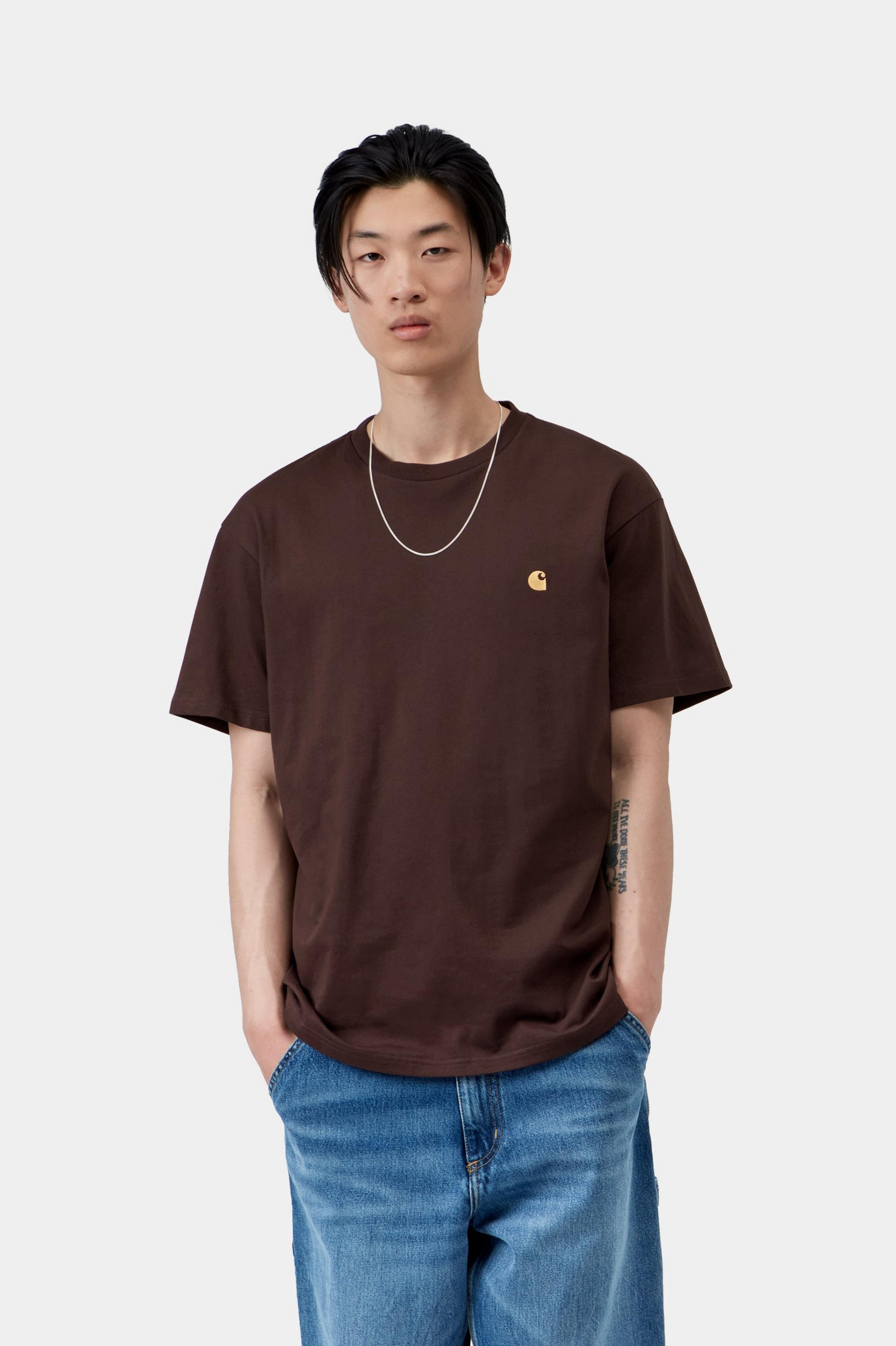 S/S Chase T-Shirt - Palisander / Gold