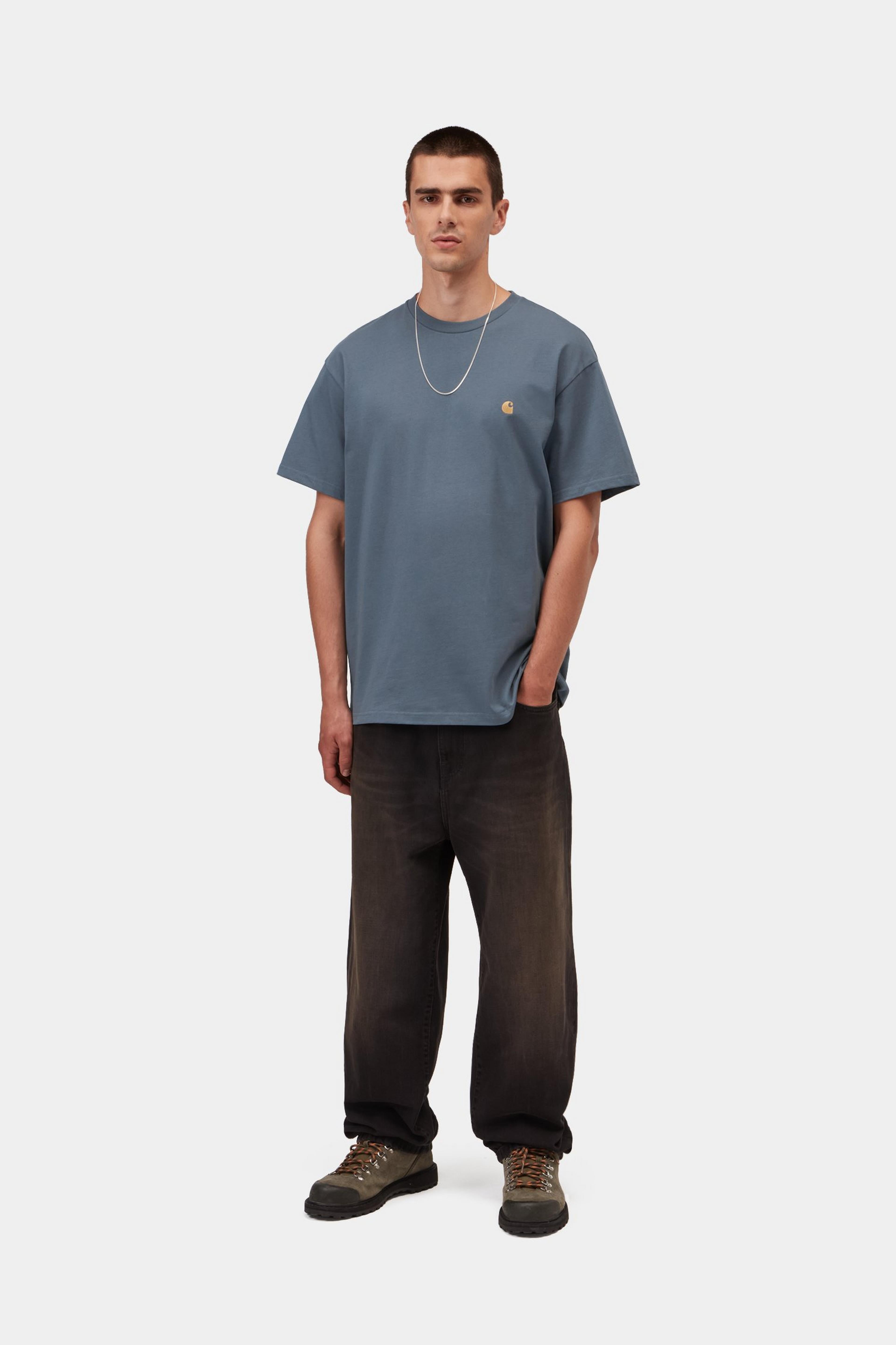 S/S Chase T-Shirt - Icesheet / Gold