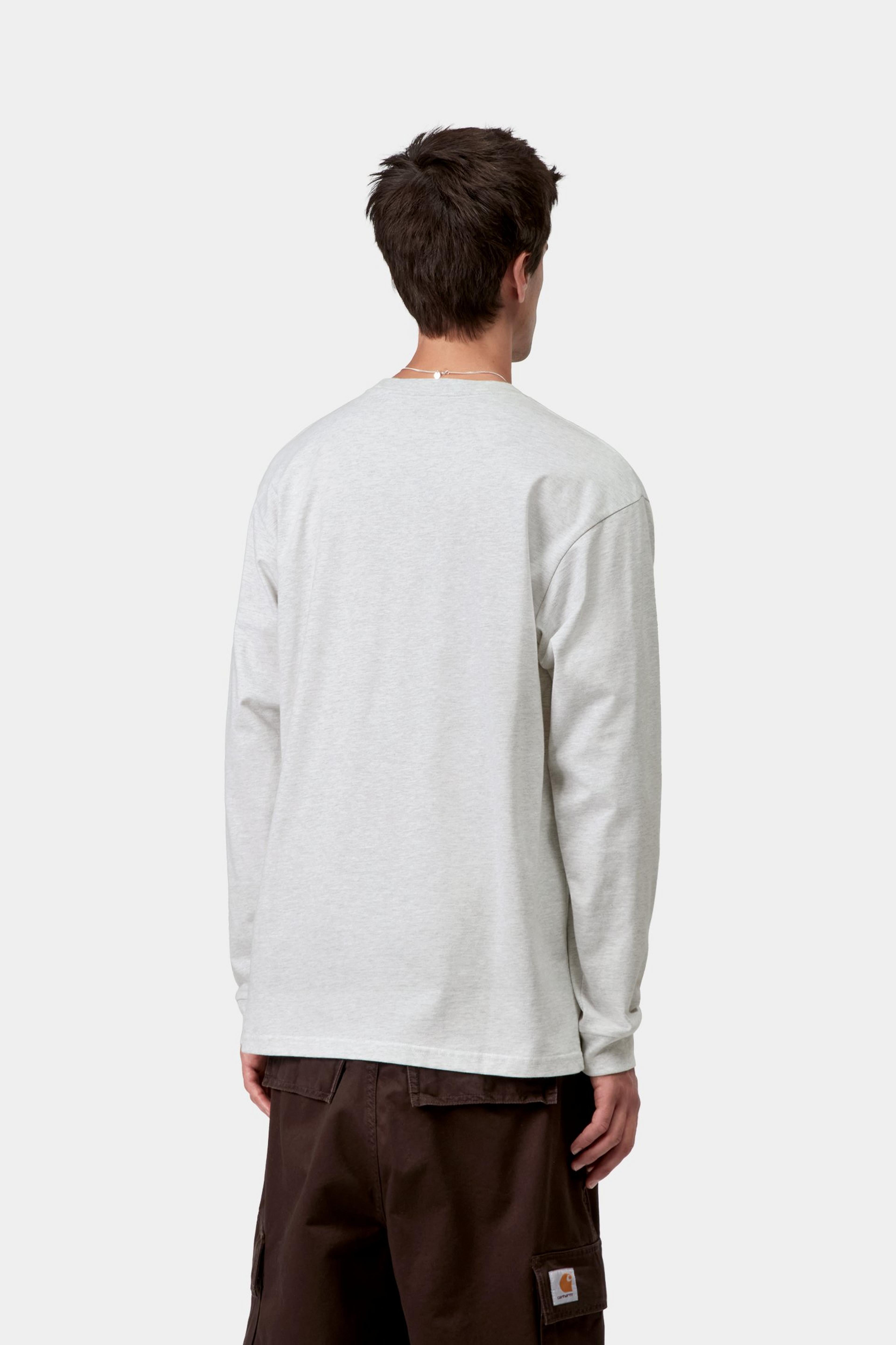 L/S Chase T-Shirt - Ash Heather / Gold