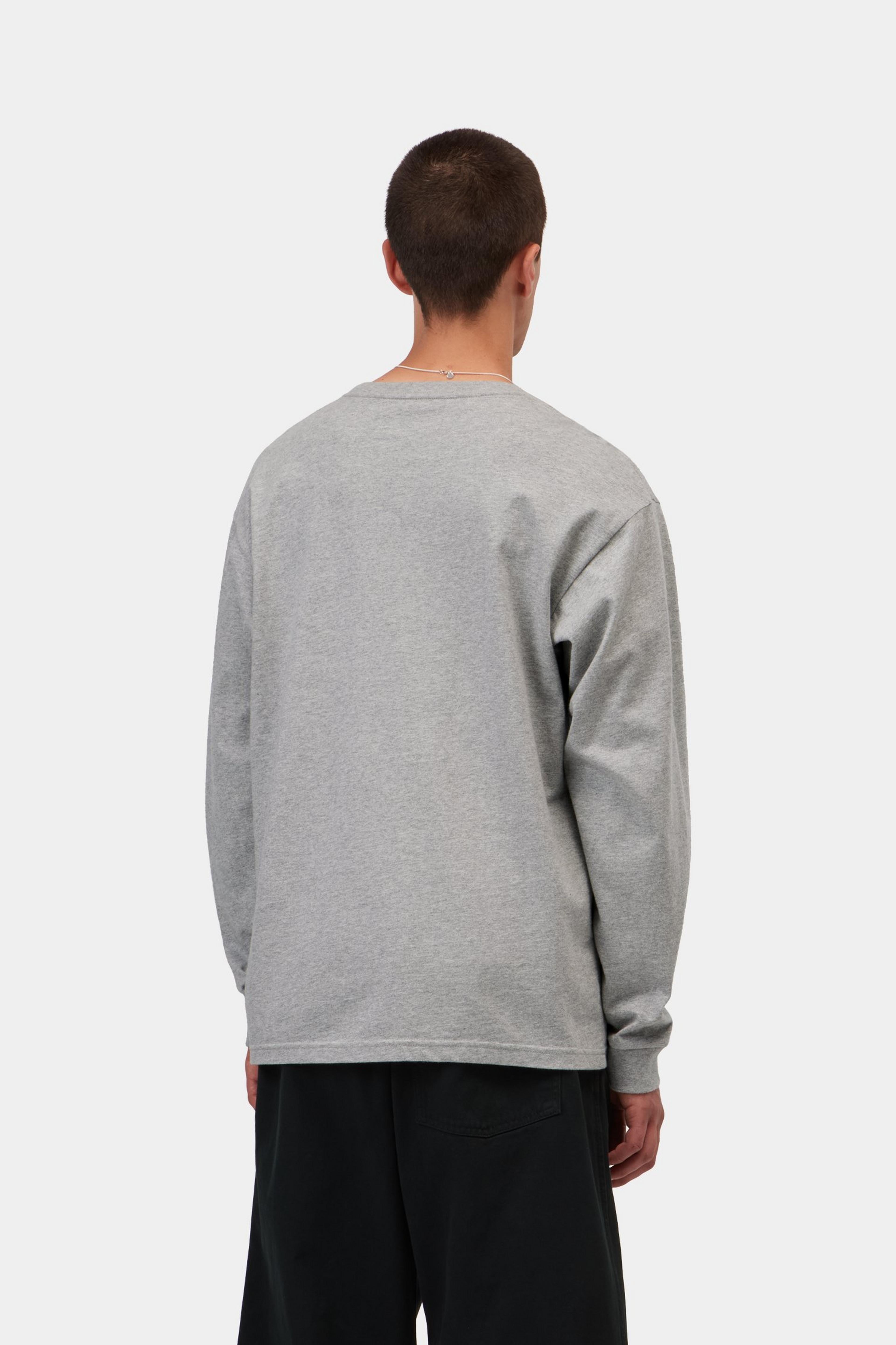 L/S Chase T-Shirt - Grey Heather / Gold