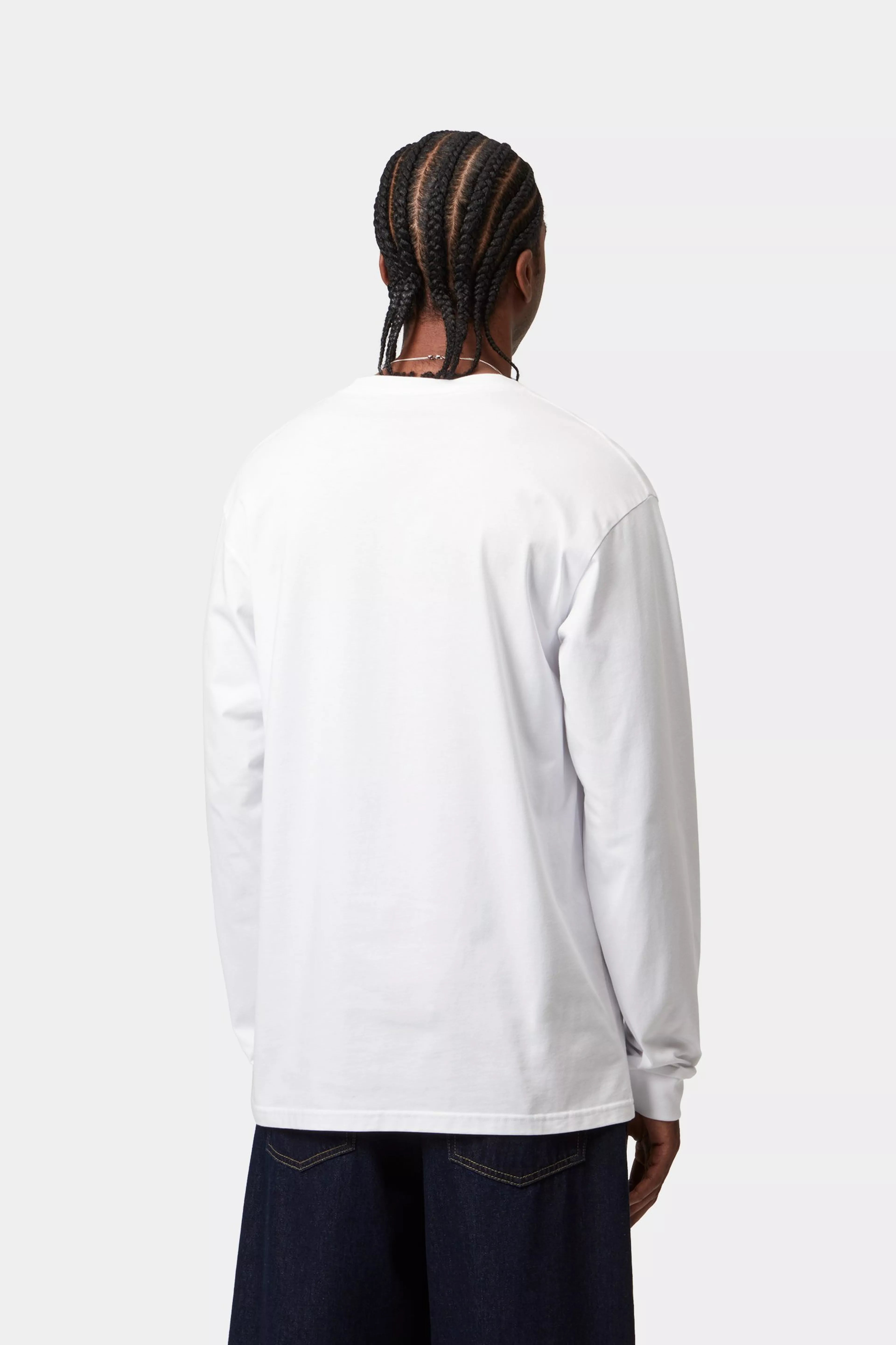 L/S Chase T-Shirt - White / Gold 3