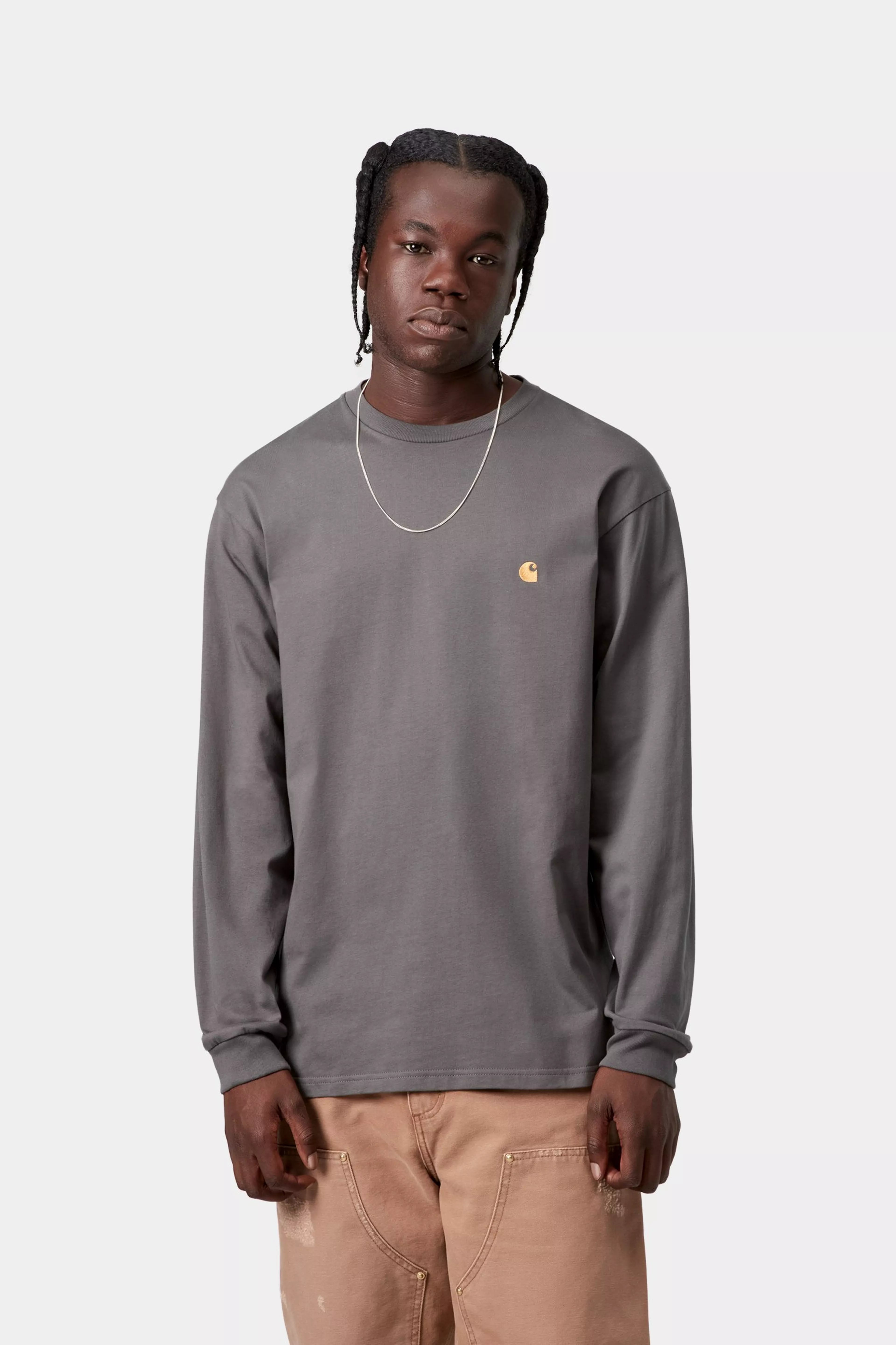 L/S Chase T-Shirt - Porphyry / Gold 2