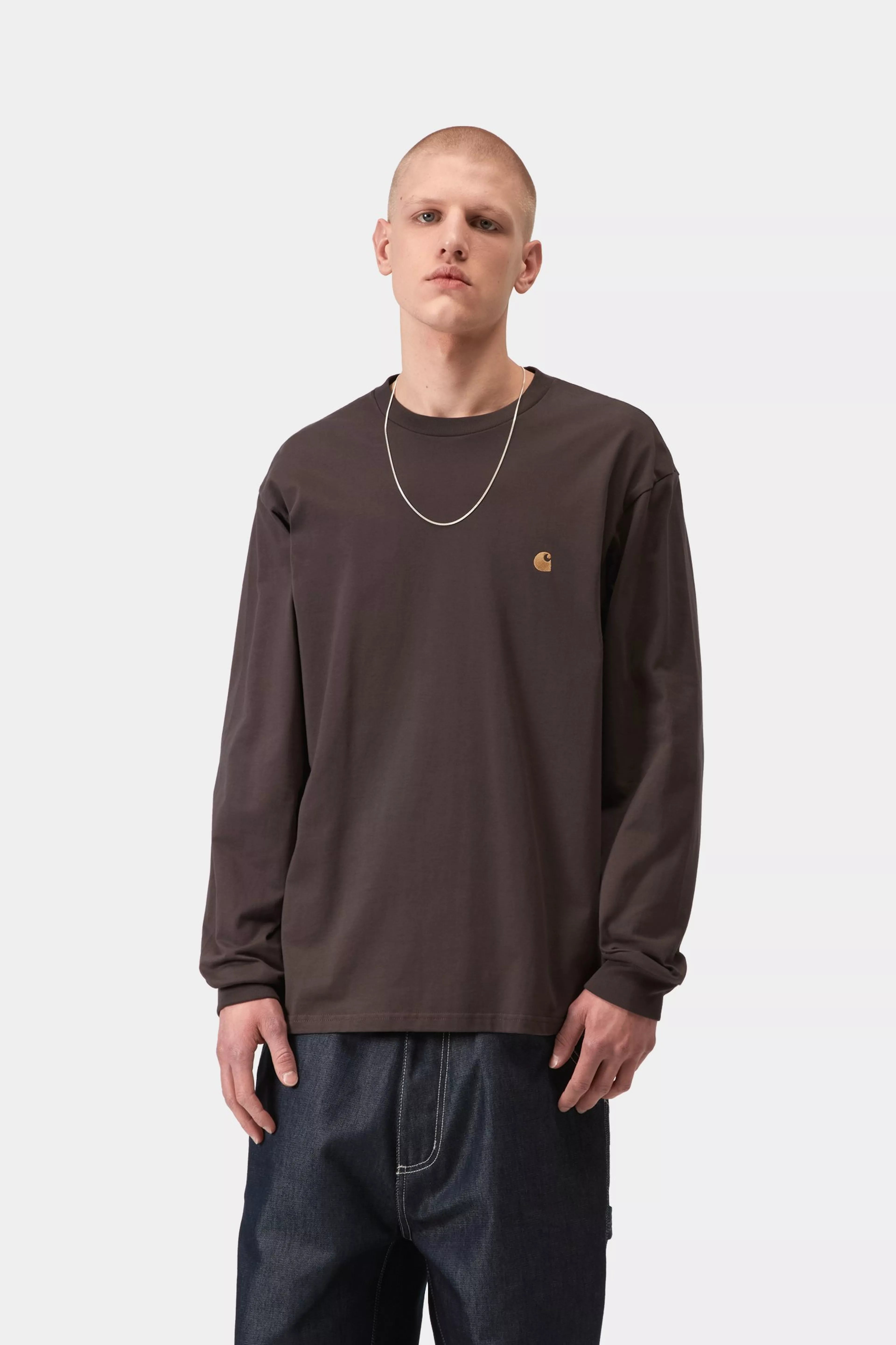 L/S Chase T-Shirt - Shale / Gold 2