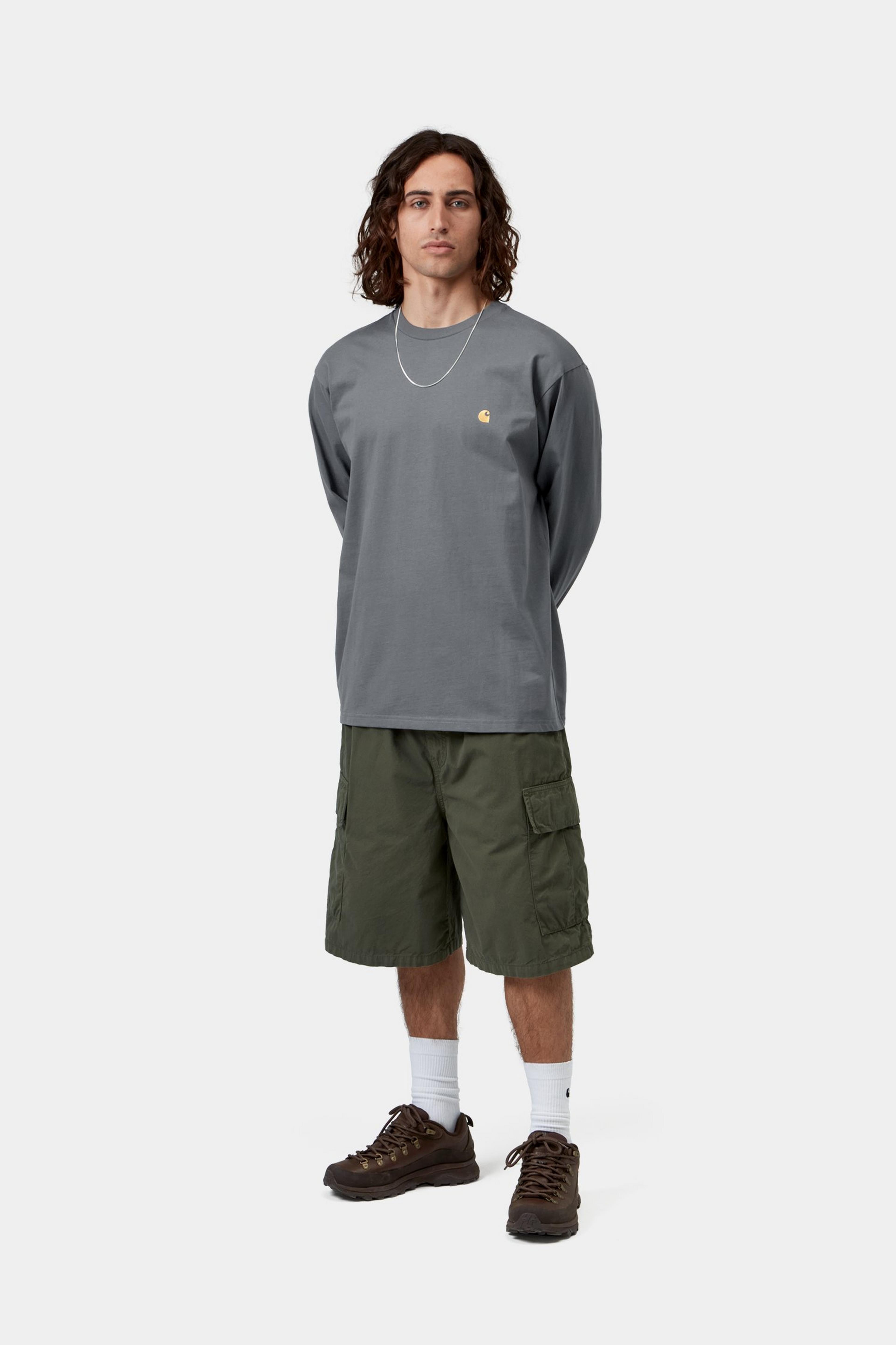 L/S Chase T-Shirt - Styx / Gold