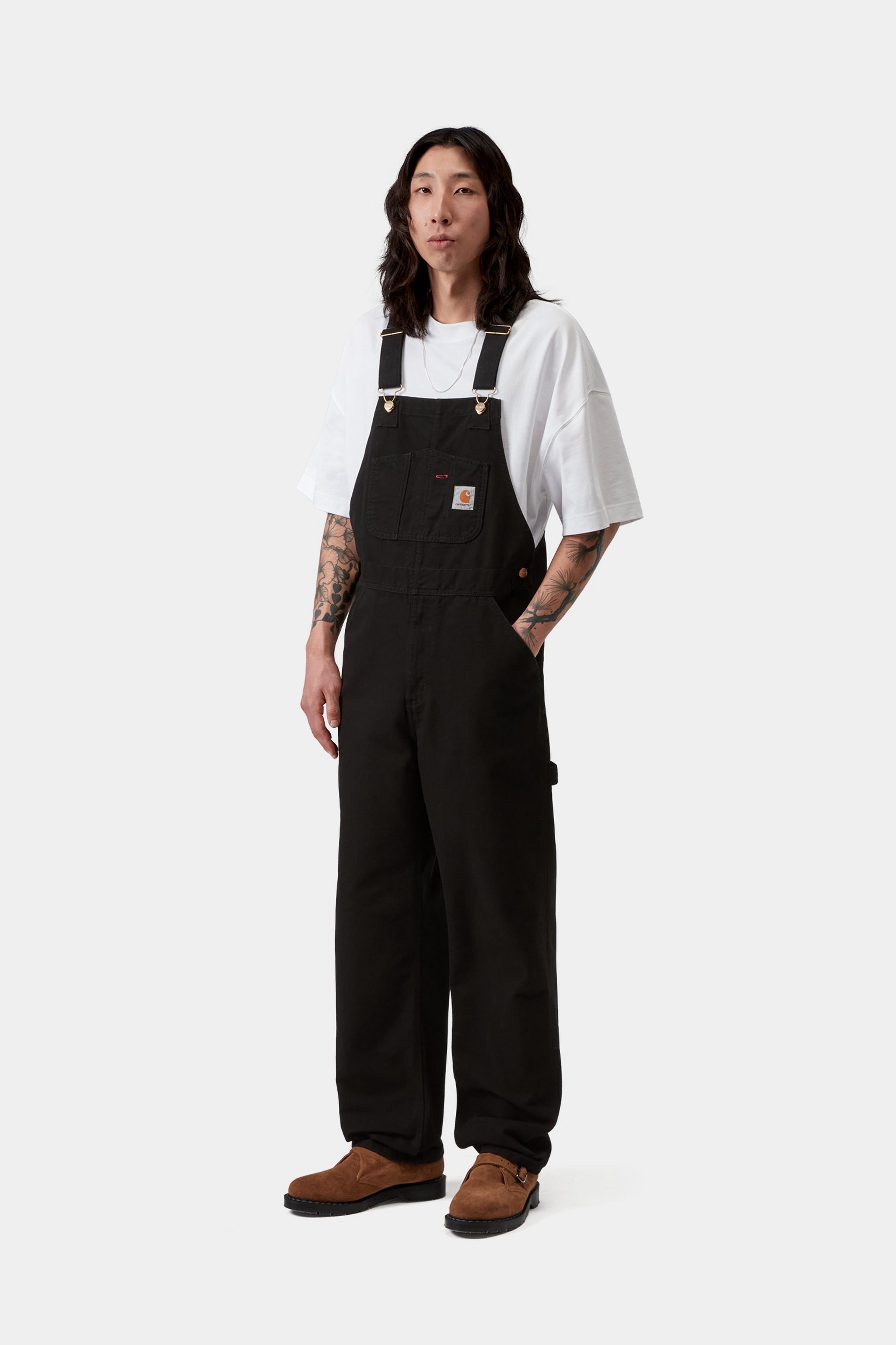 Bib Overall - Black, Rinsed