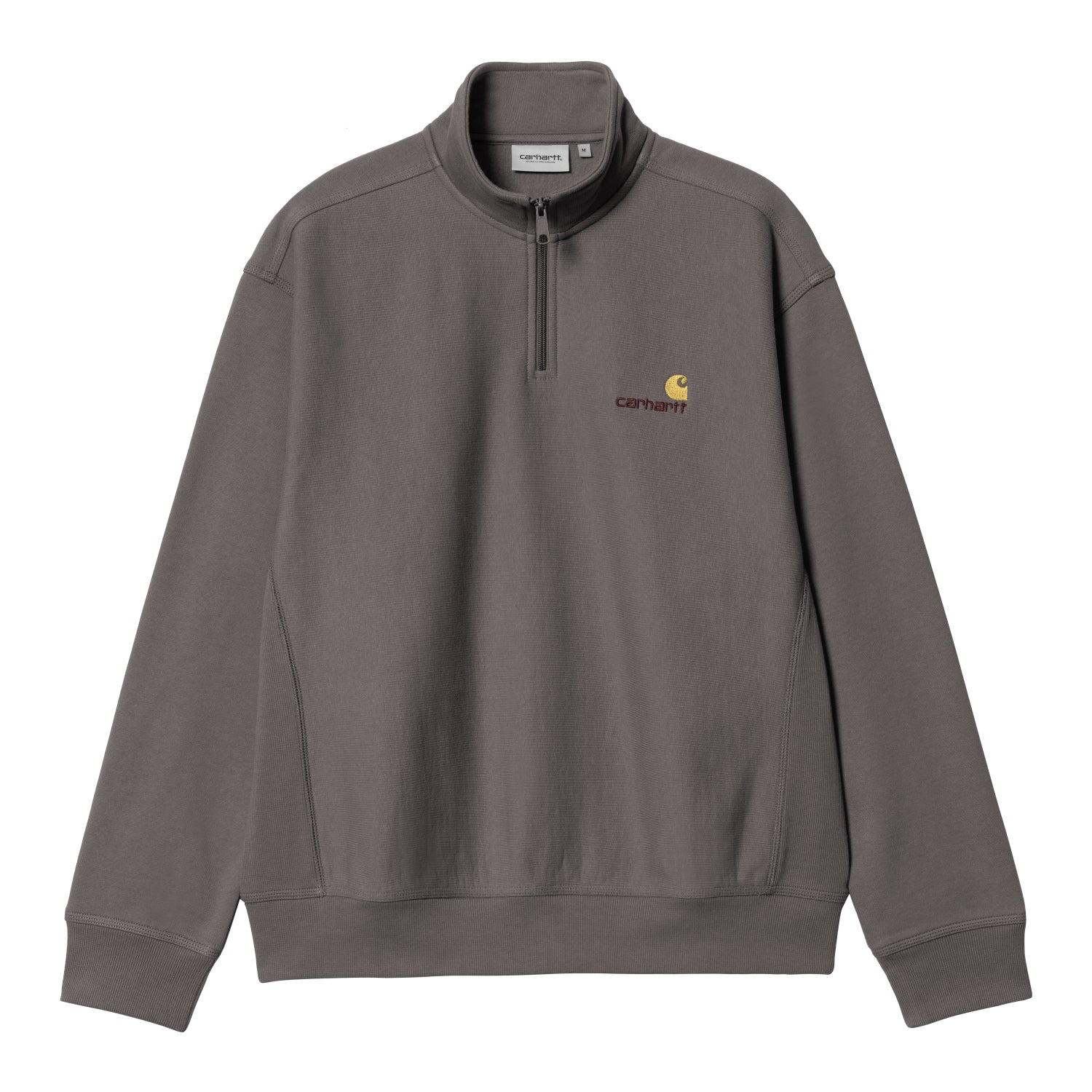 HALF ZIP AMERICAN SCRIPT SWEAT - Porphyry
