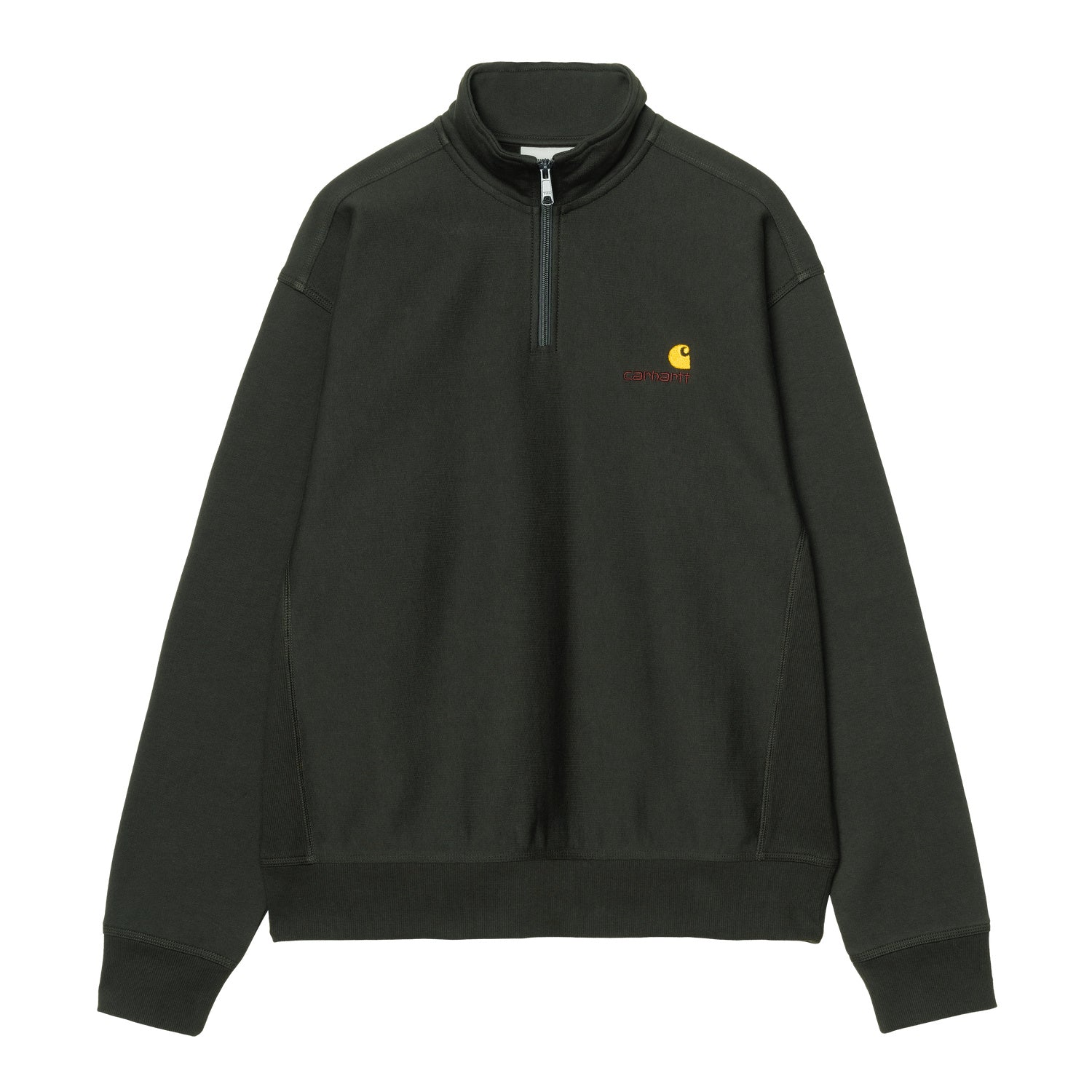 Half Zip American Script Sweatshirt - Raven 1