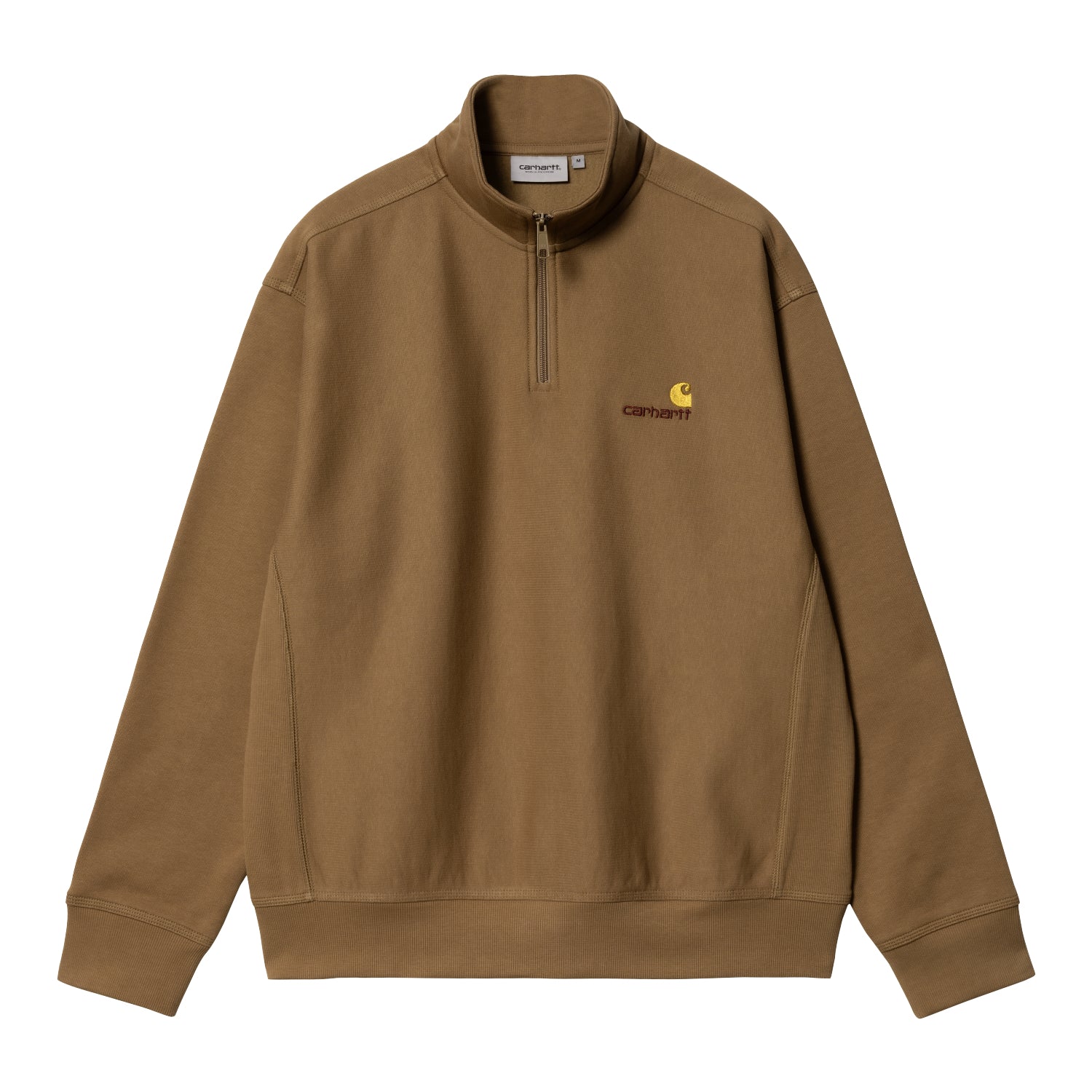 HALF ZIP AMERICAN SCRIPT SWEAT - Hamilton Brown