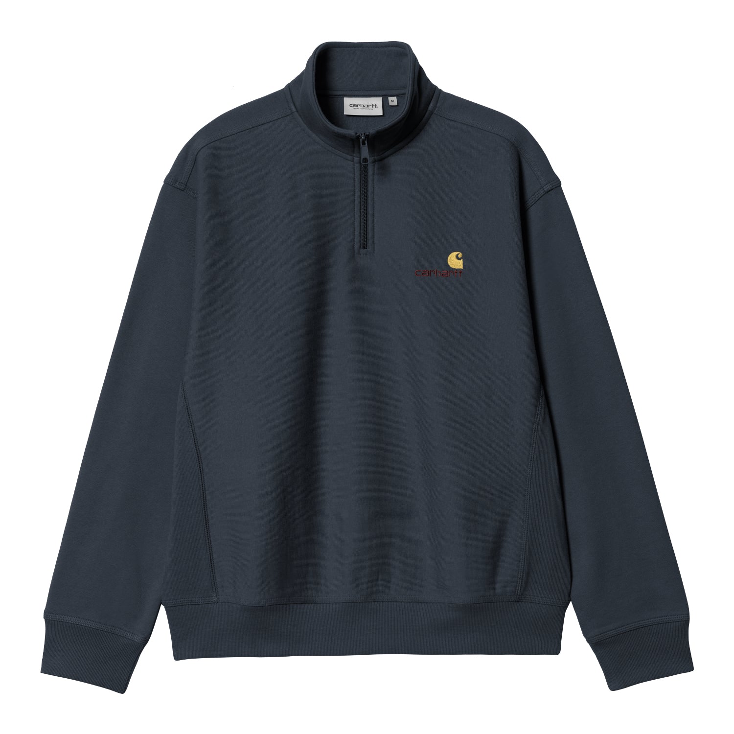 Half Zip American Script Sweat - Deep Night 1