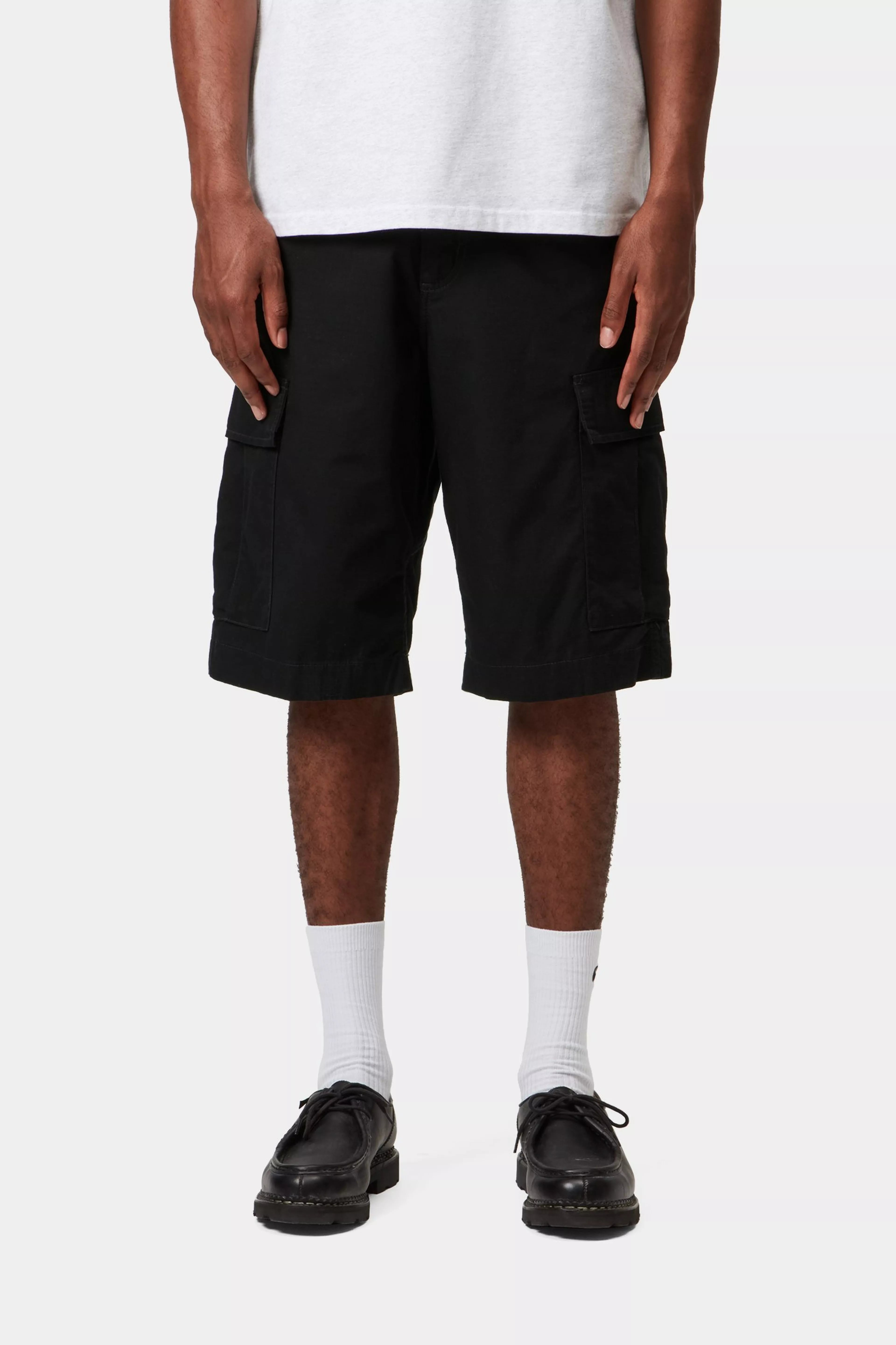 Regular Cargo Short - Black (rinsed) 2