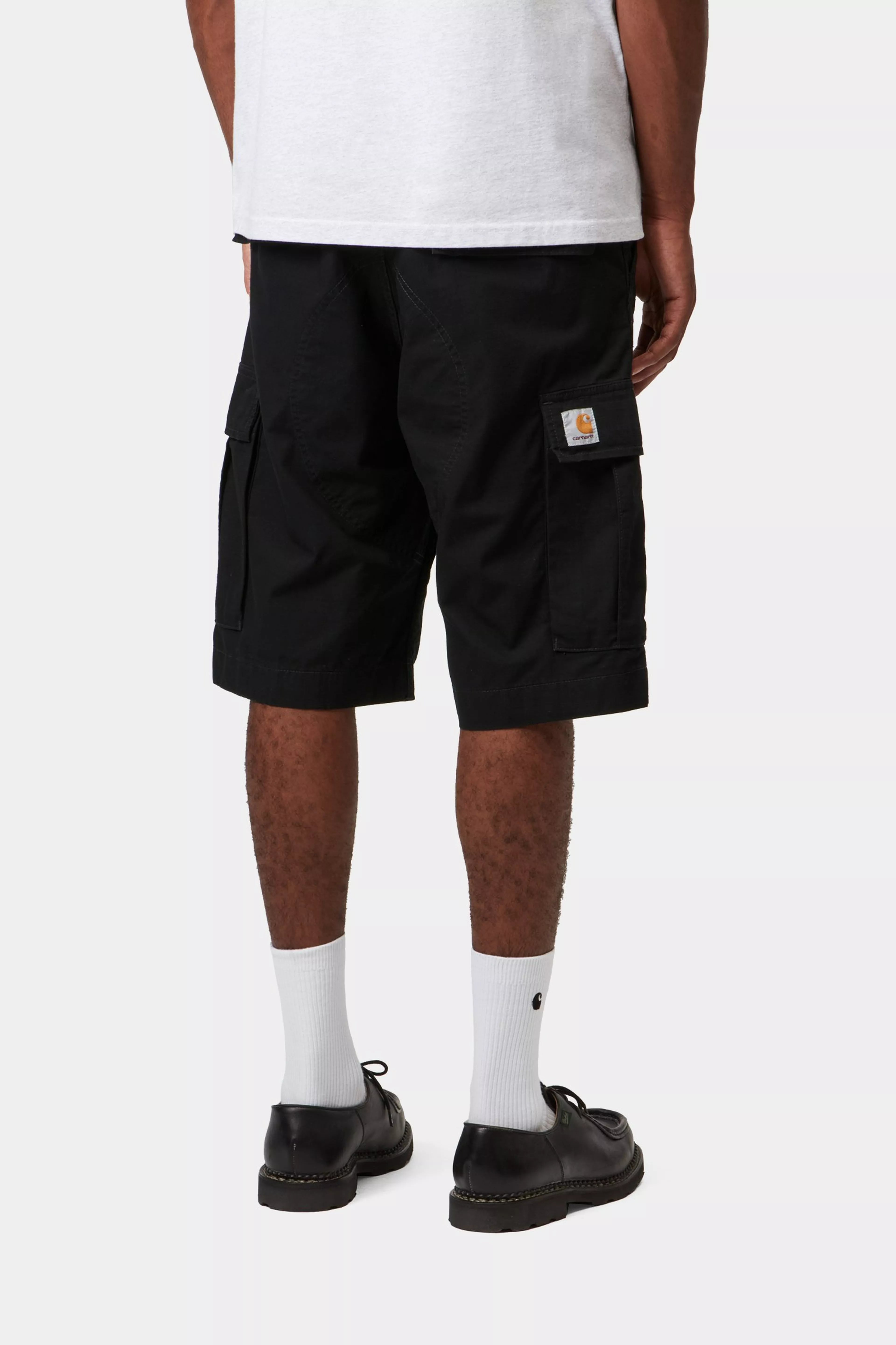 Regular Cargo Short - Black (rinsed) 4