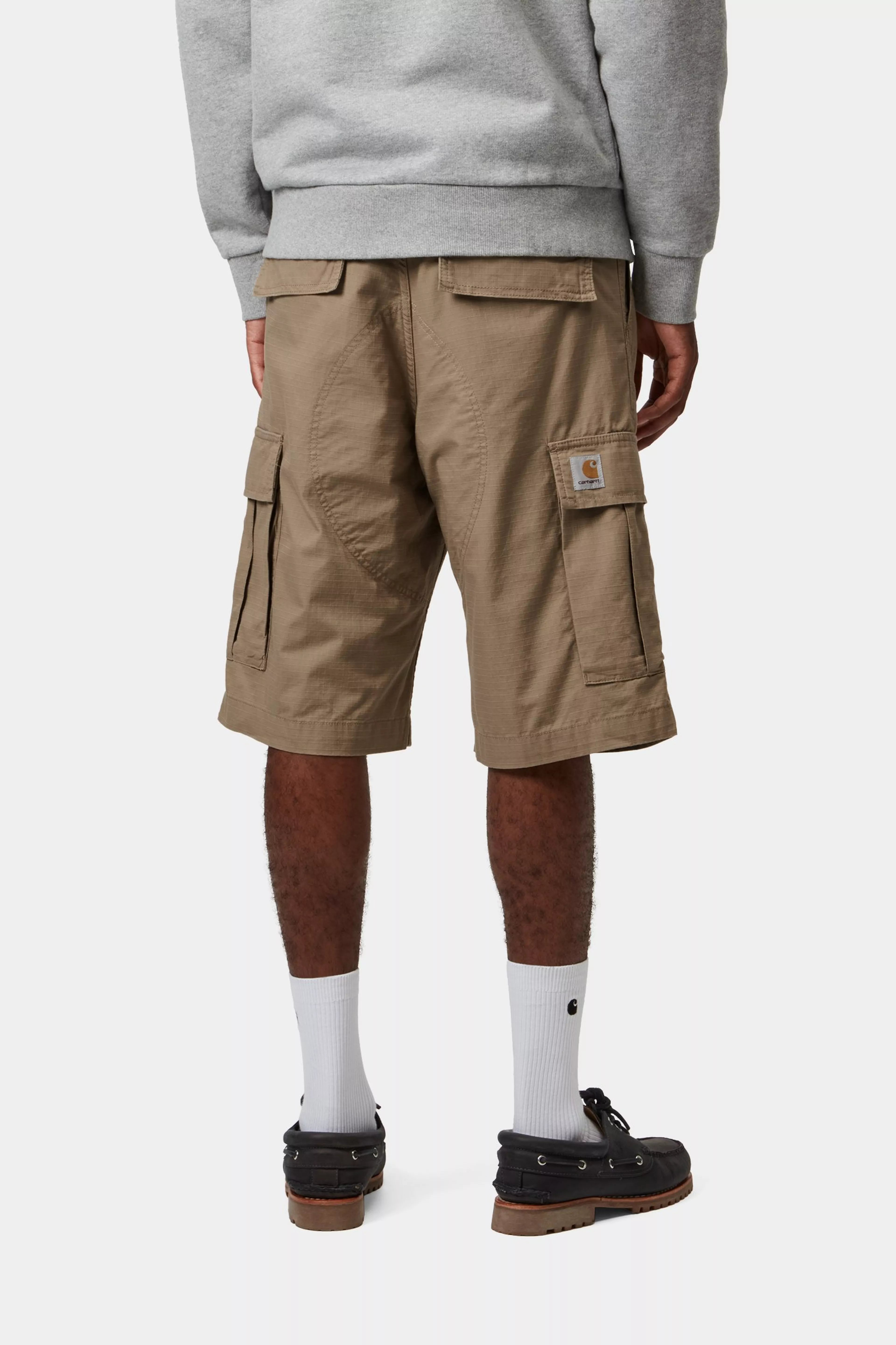 Regular Cargo Short - Leather (rinsed)
