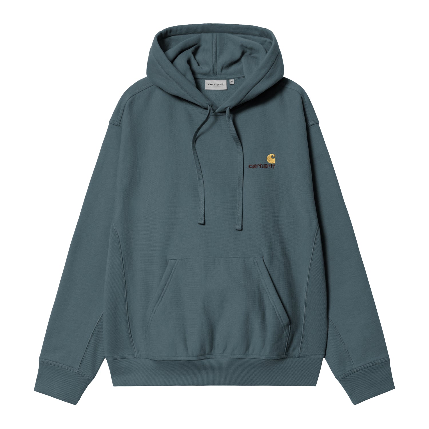 Hooded American Script Sweat - Office Blue 1