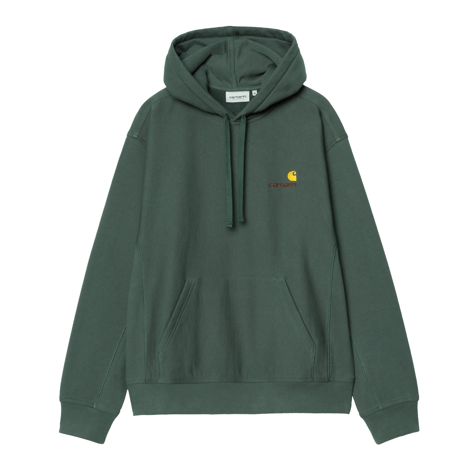 Hooded American Script Sweat - Kale Green