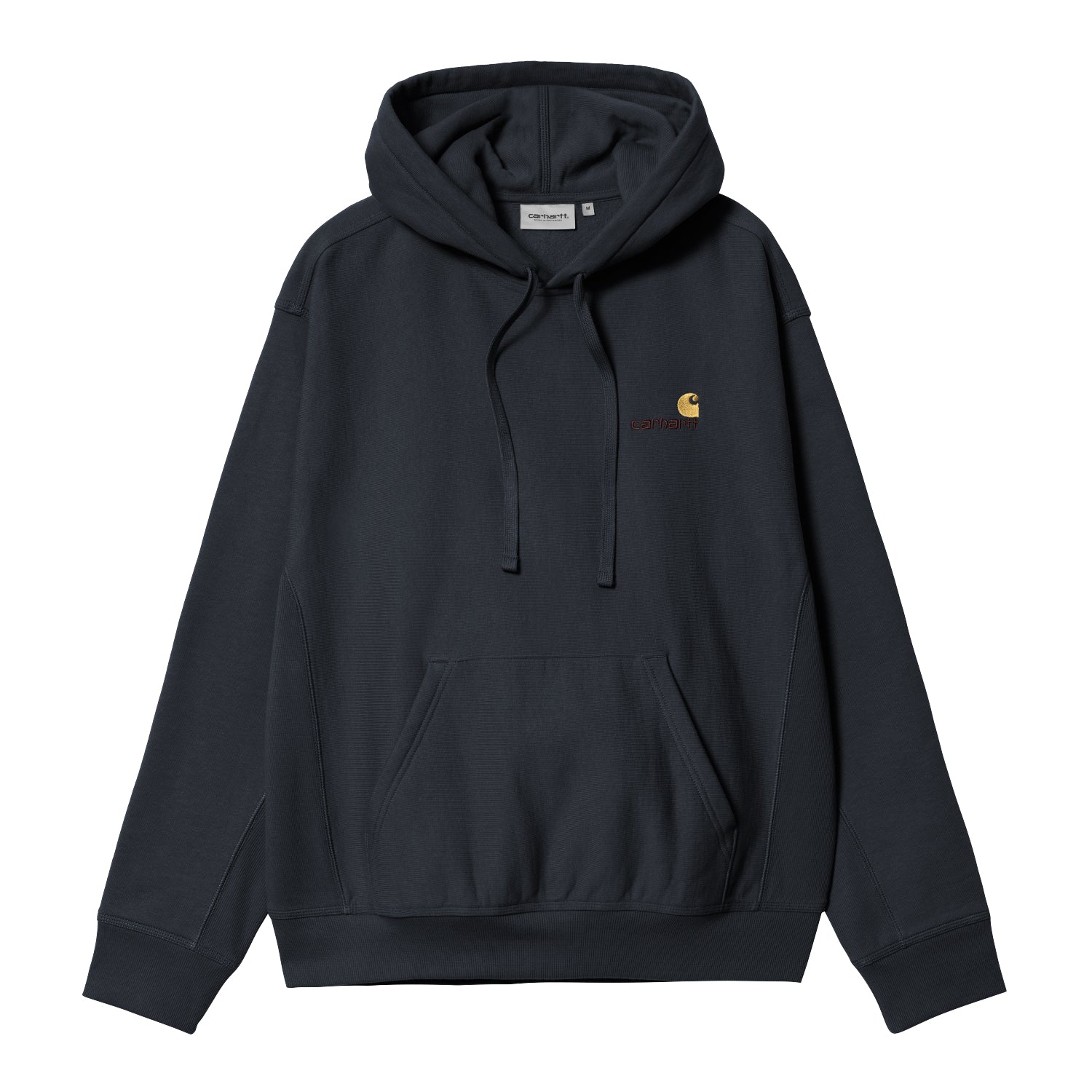 Hooded American Script Sweat - Deep Night 1