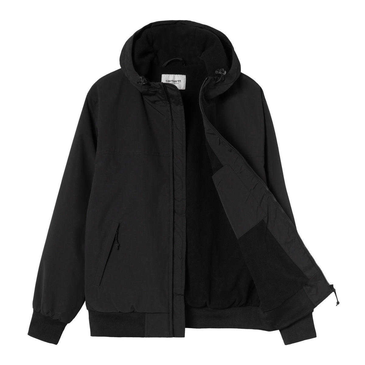 Hooded Sail Jacket - Black / White