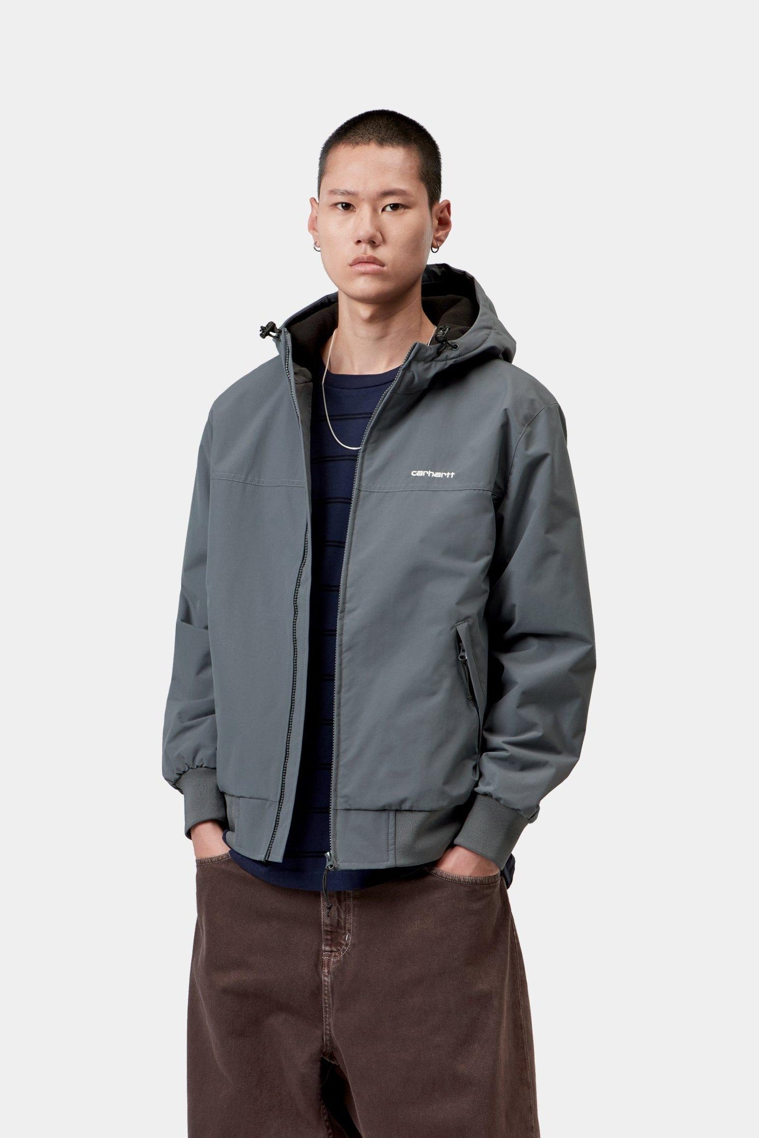 Hooded Sail Jacket - Styx / White 2
