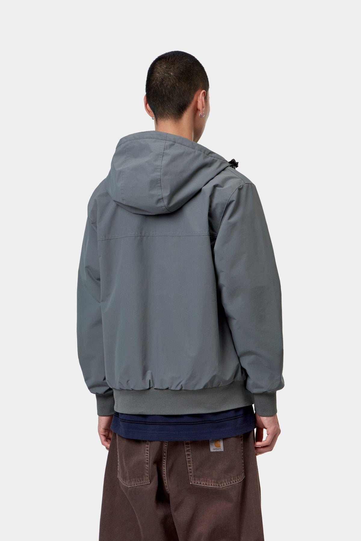 Hooded Sail Jacket - Styx / White