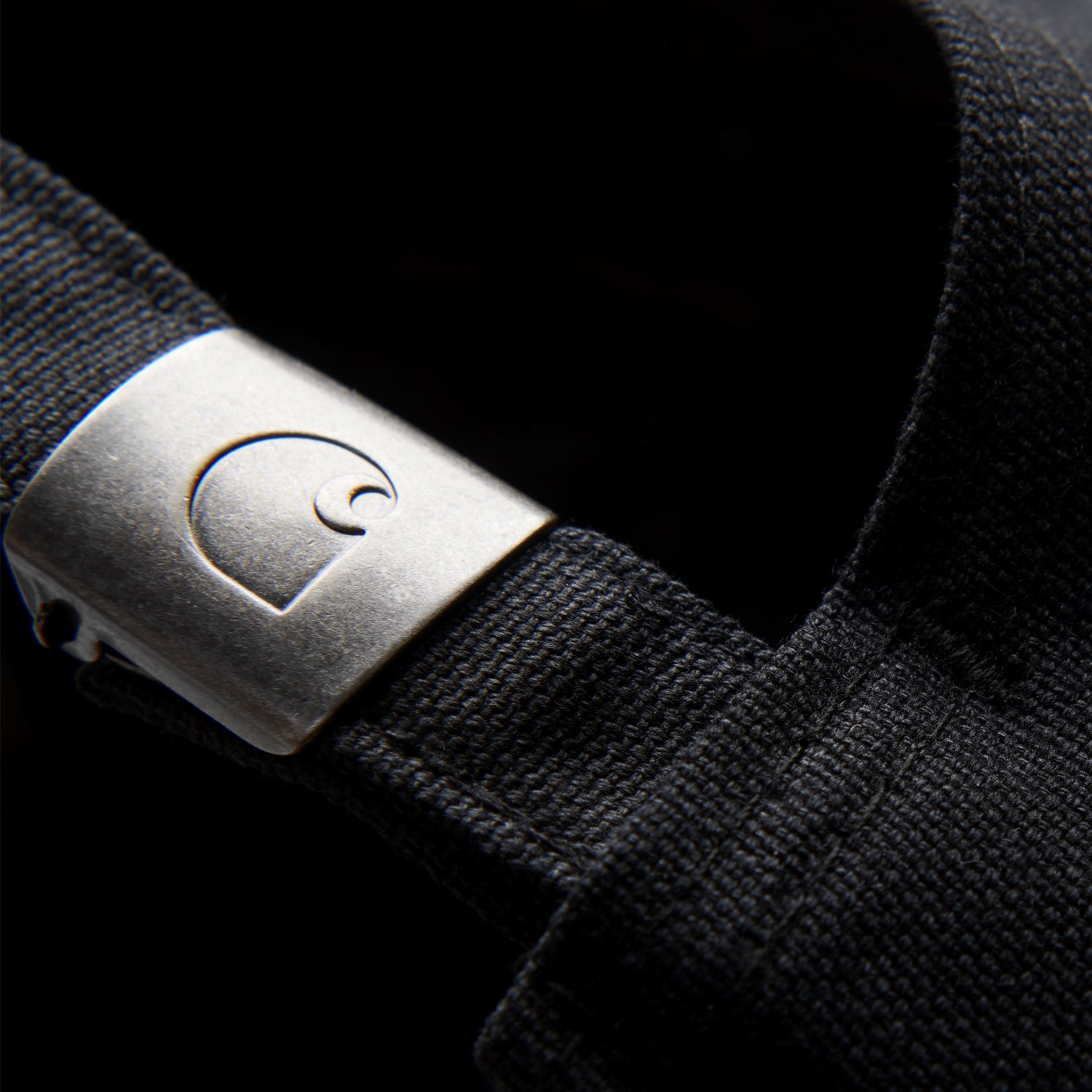 Canvas Script Cap - Black / White 2