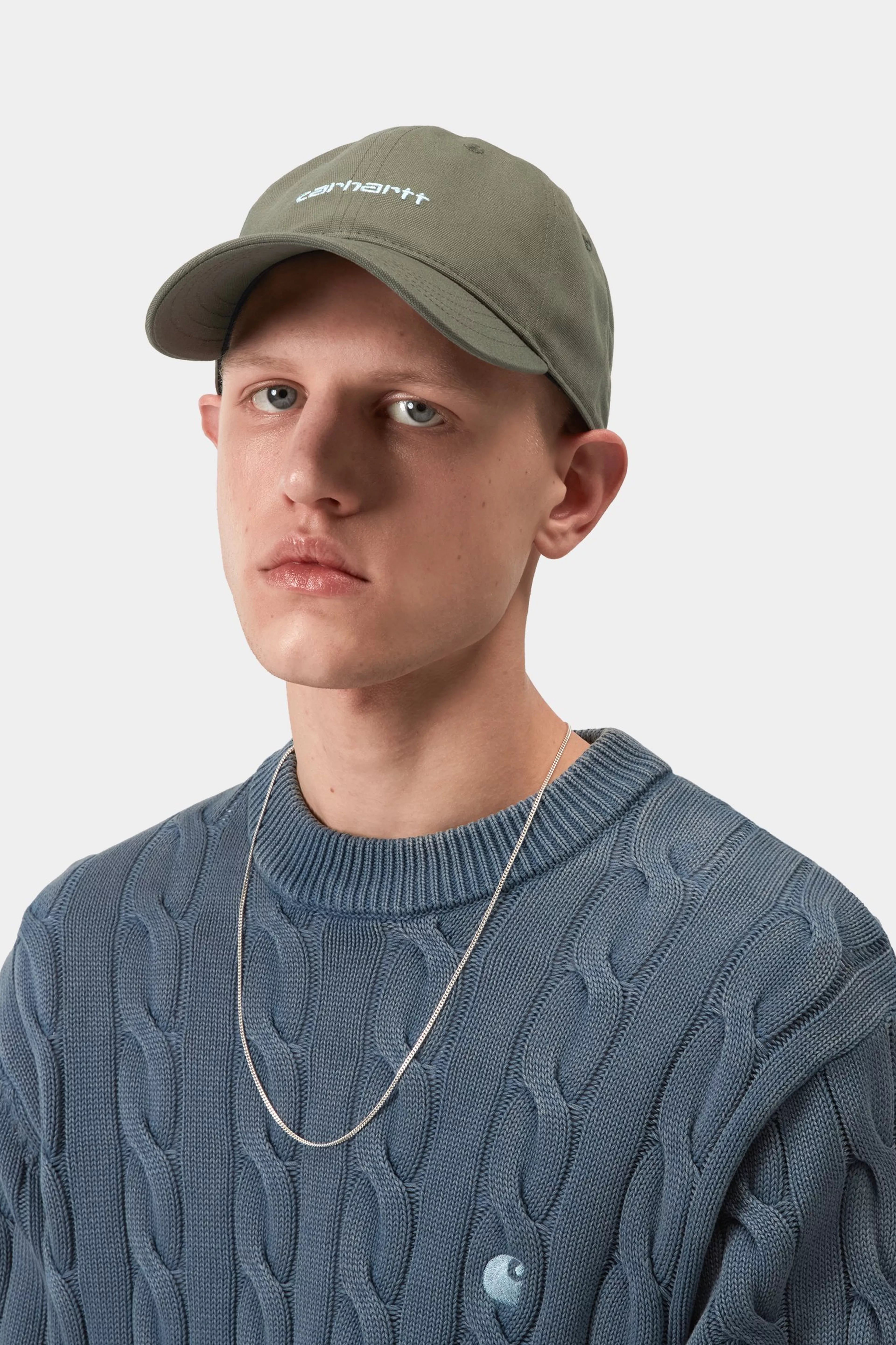 Canvas Script Cap - Leaf / Tourmaline 2
