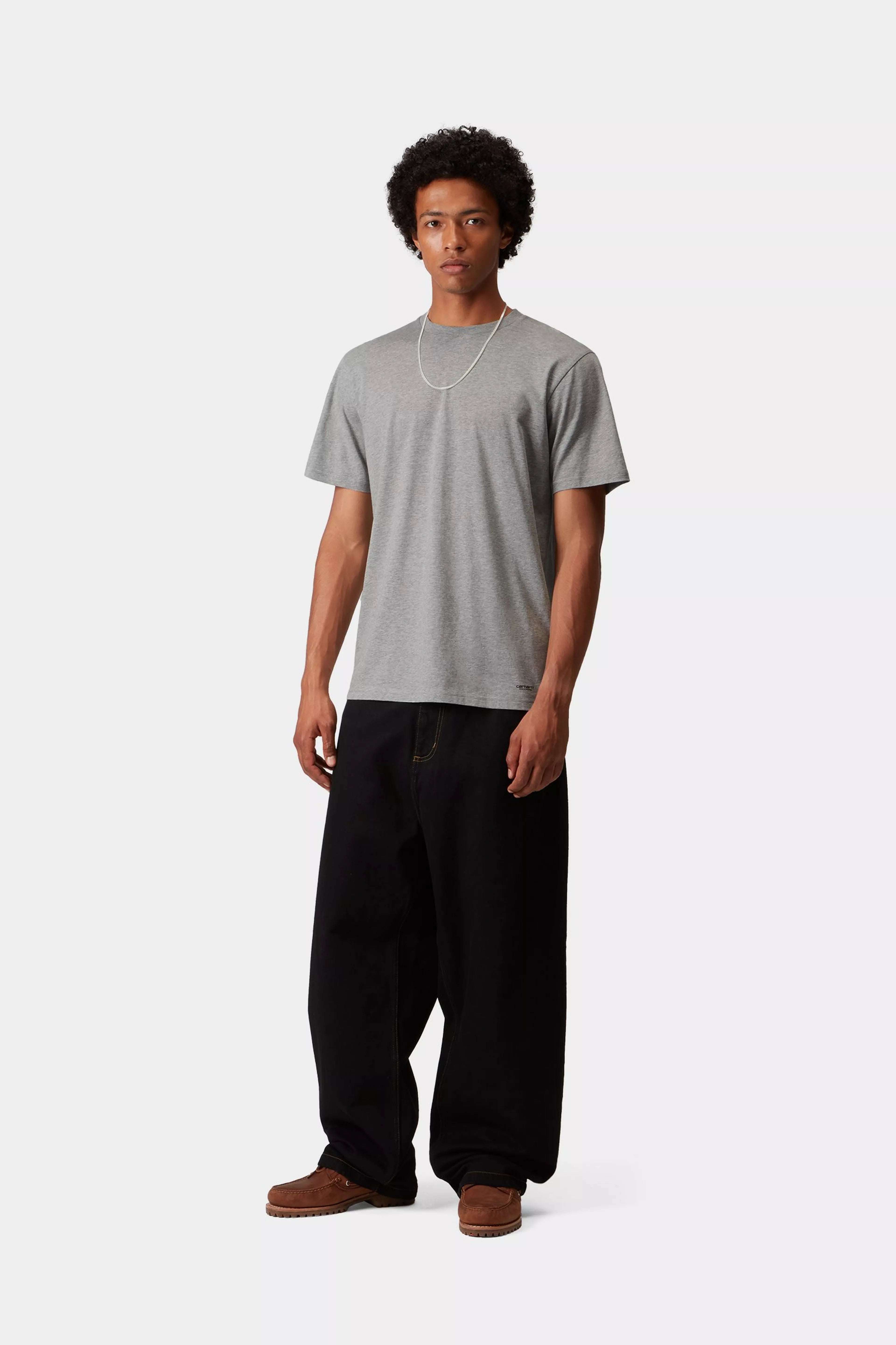 Standard Crew Neck T-Shirt - Grey Heather + Grey Heather