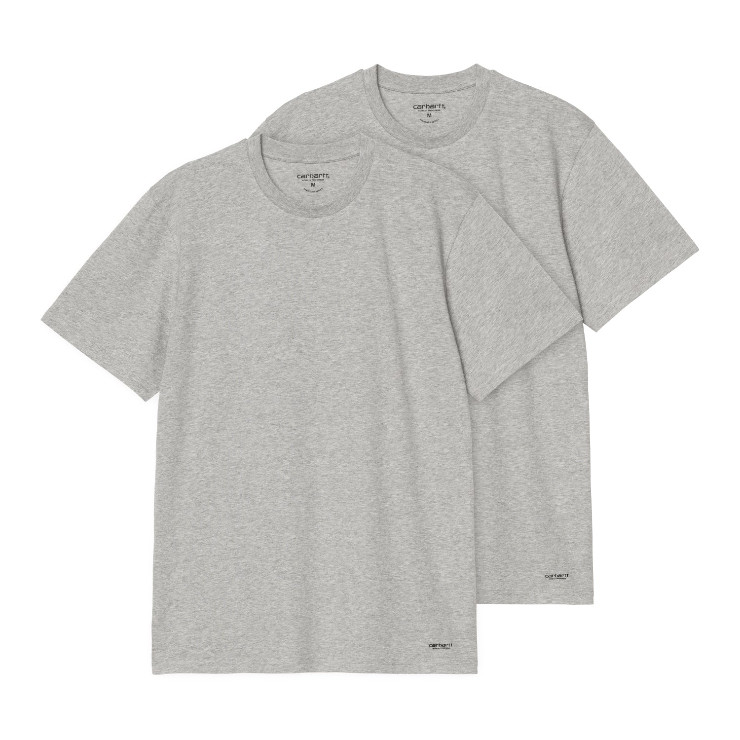 Standard Crew Neck T-Shirt - Grey Heather + Grey Heather 1