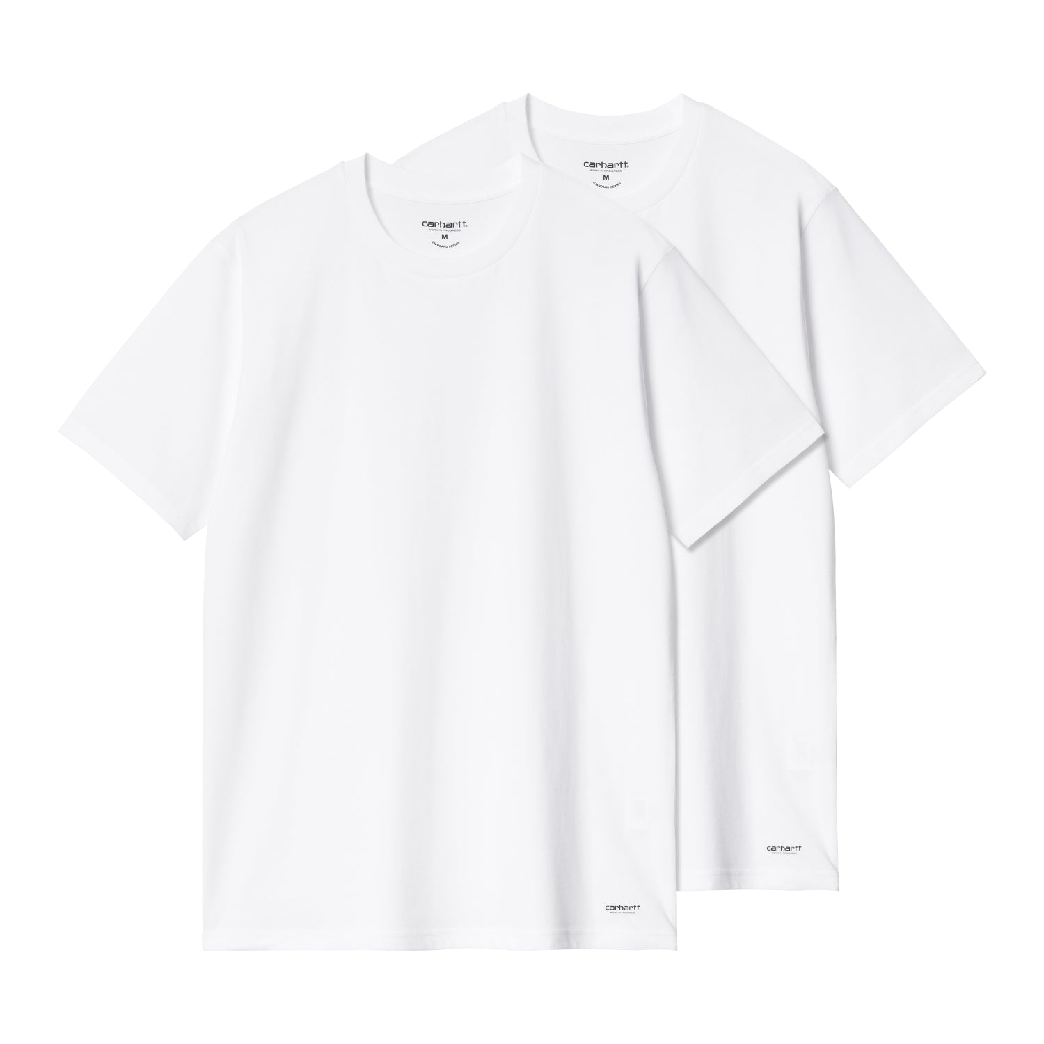 Standard Crew Neck T-Shirt - White + White 1