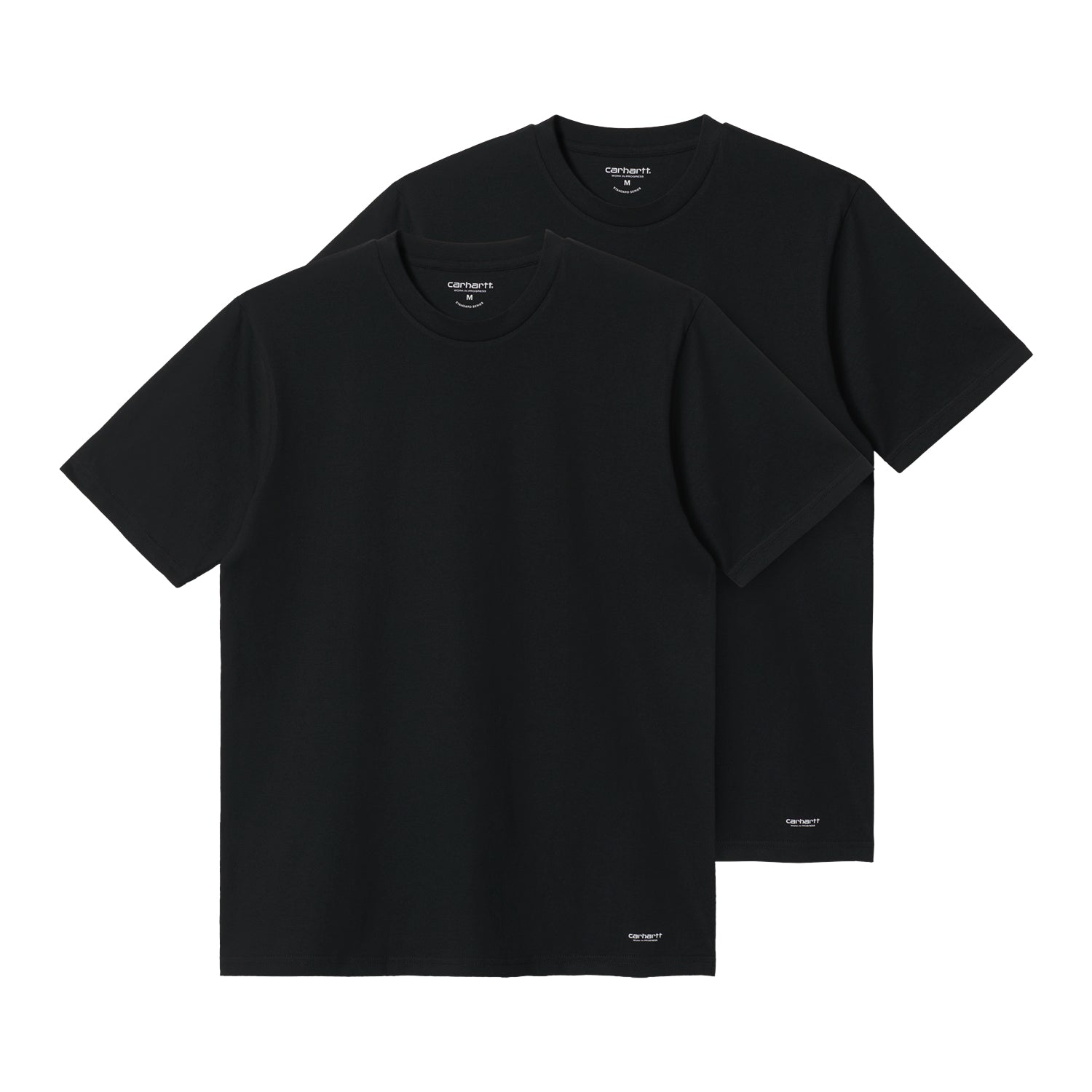 Standard Crew Neck T-Shirt - Black + Black 1