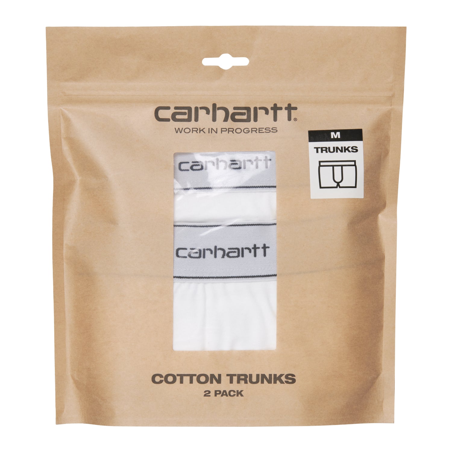 Cotton Trunks - White + White 2