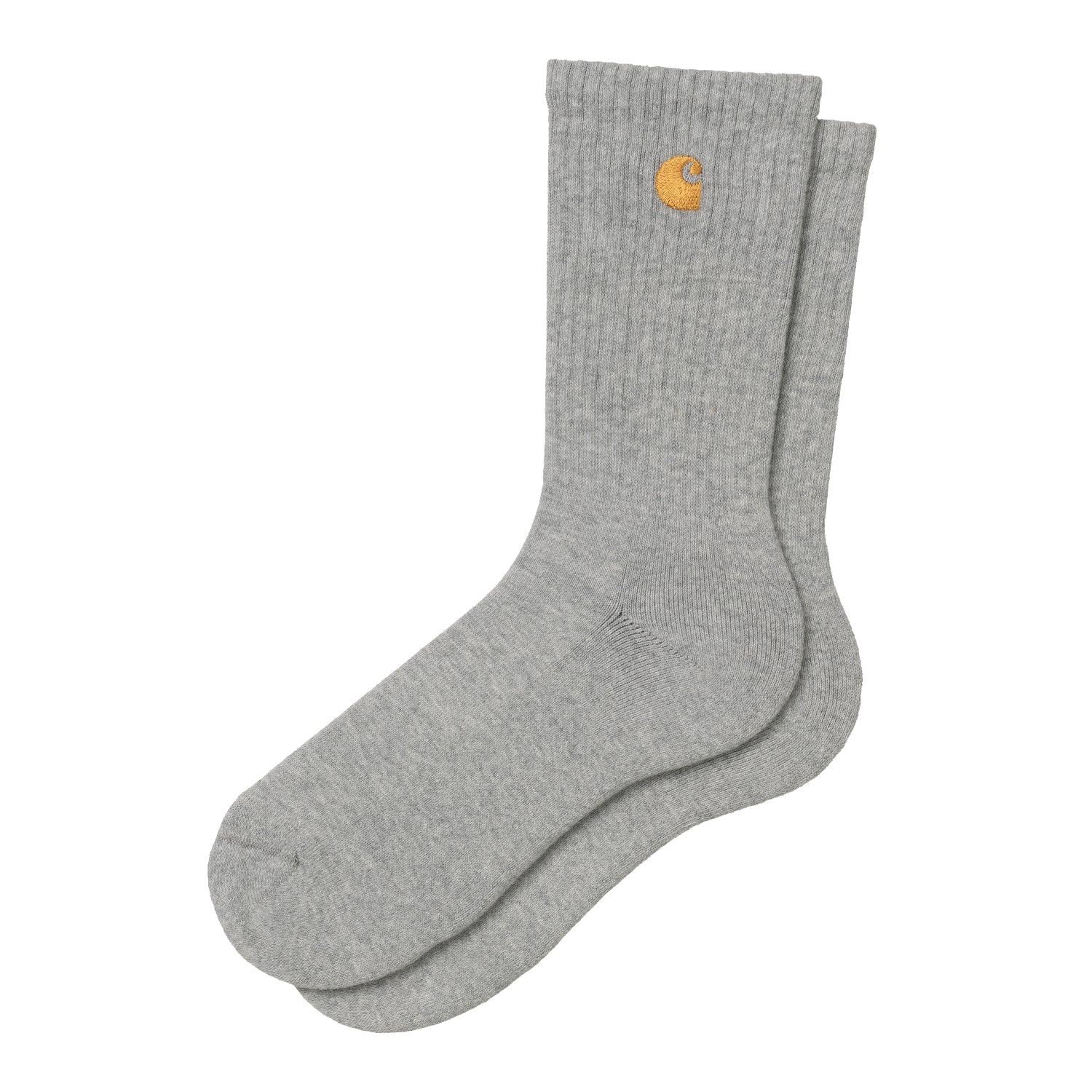 CHASE SOCKS  - Grey Heather / Gold