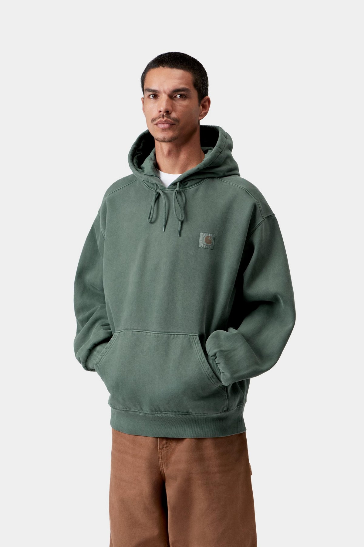 Hooded Vista Sweat - Dark Scarab garment dyed