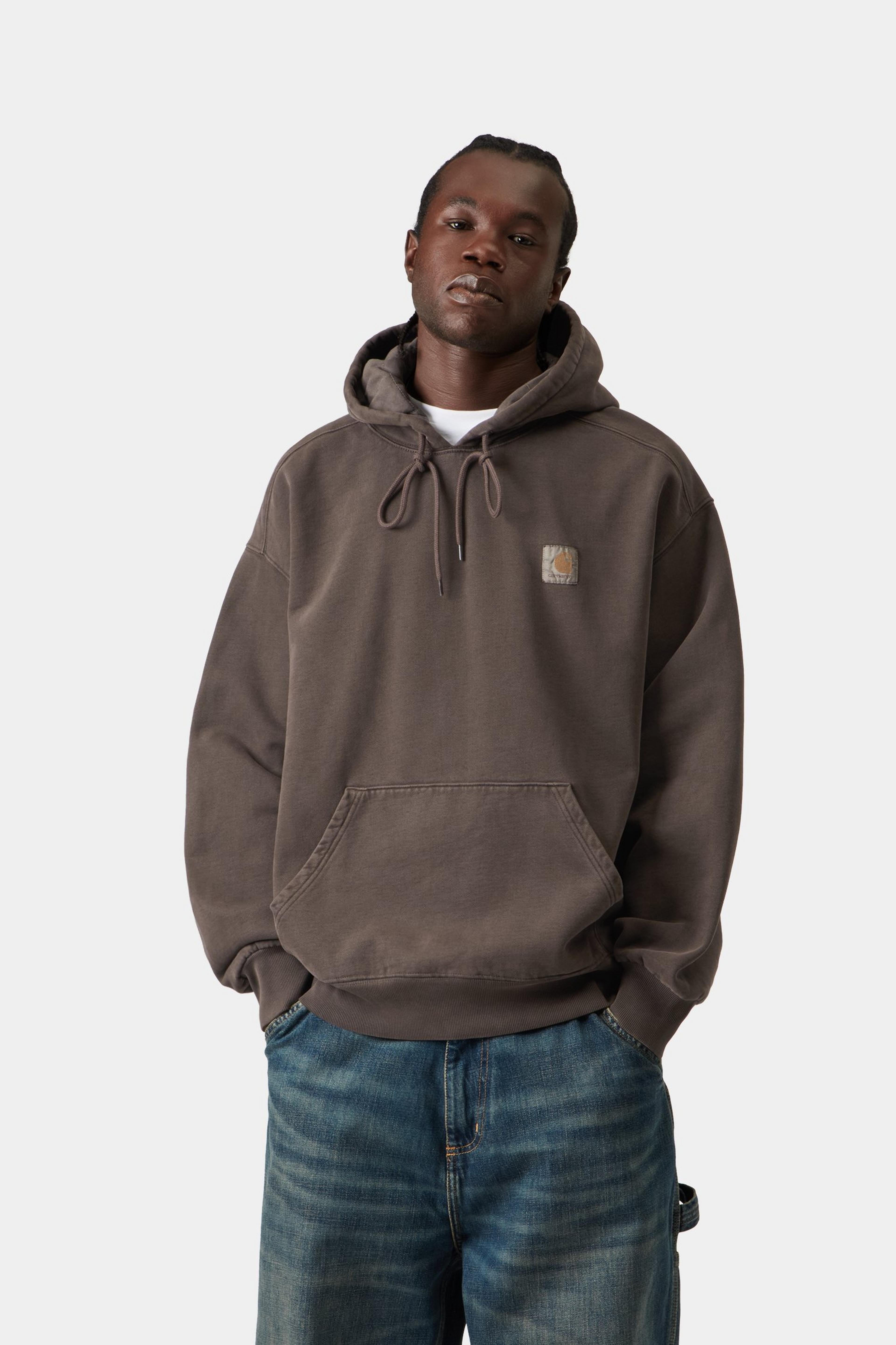 Hooded Vista Sweat - Tobacco garment dyed 2