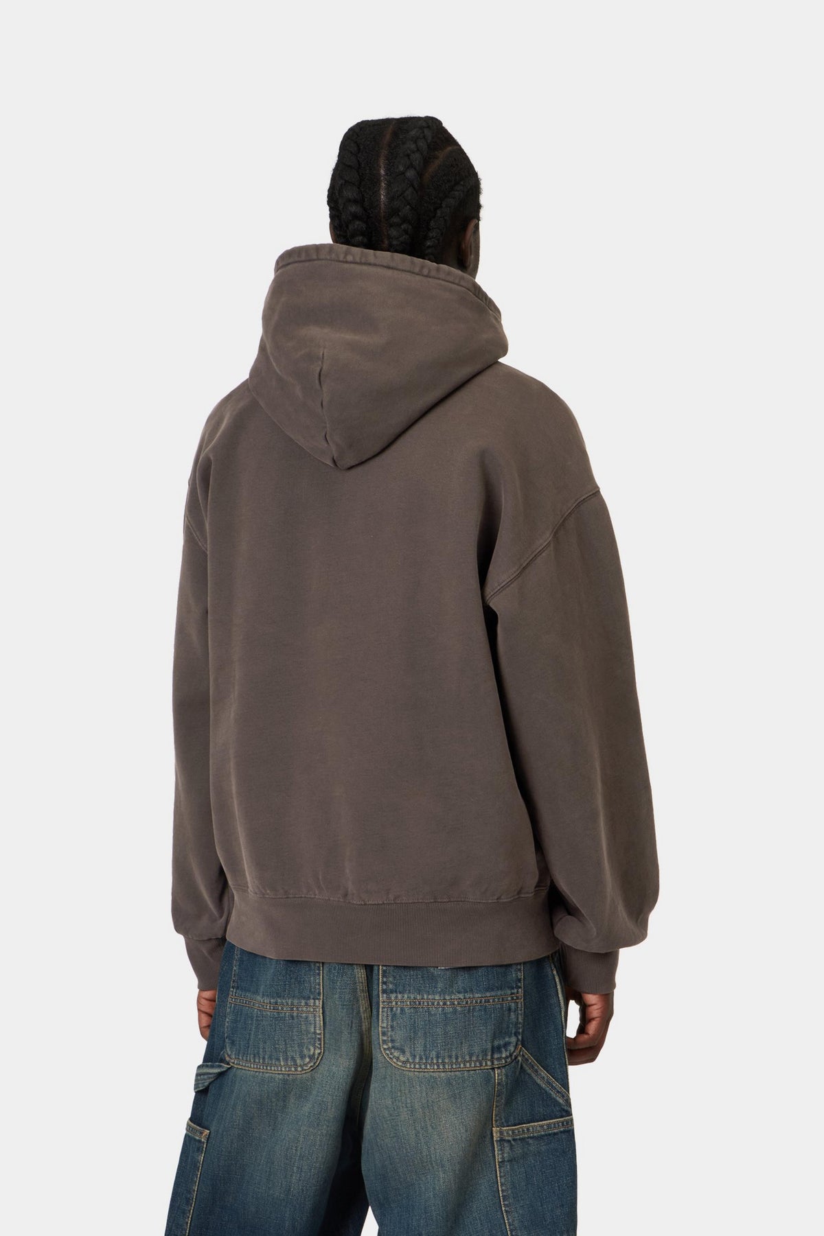 Hooded Vista Sweat - Tobacco garment dyed