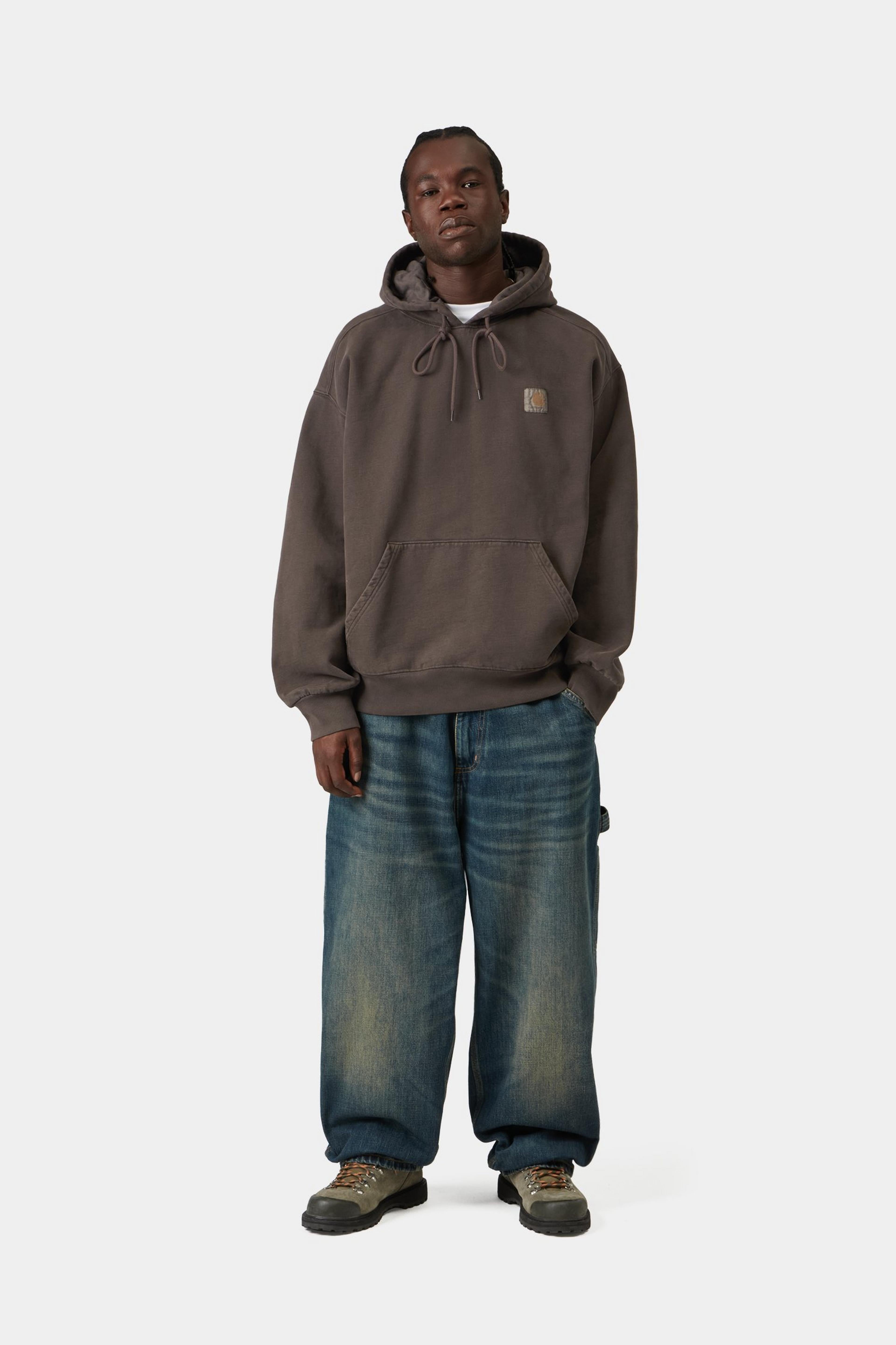 Hooded Vista Sweat - Tobacco garment dyed 4