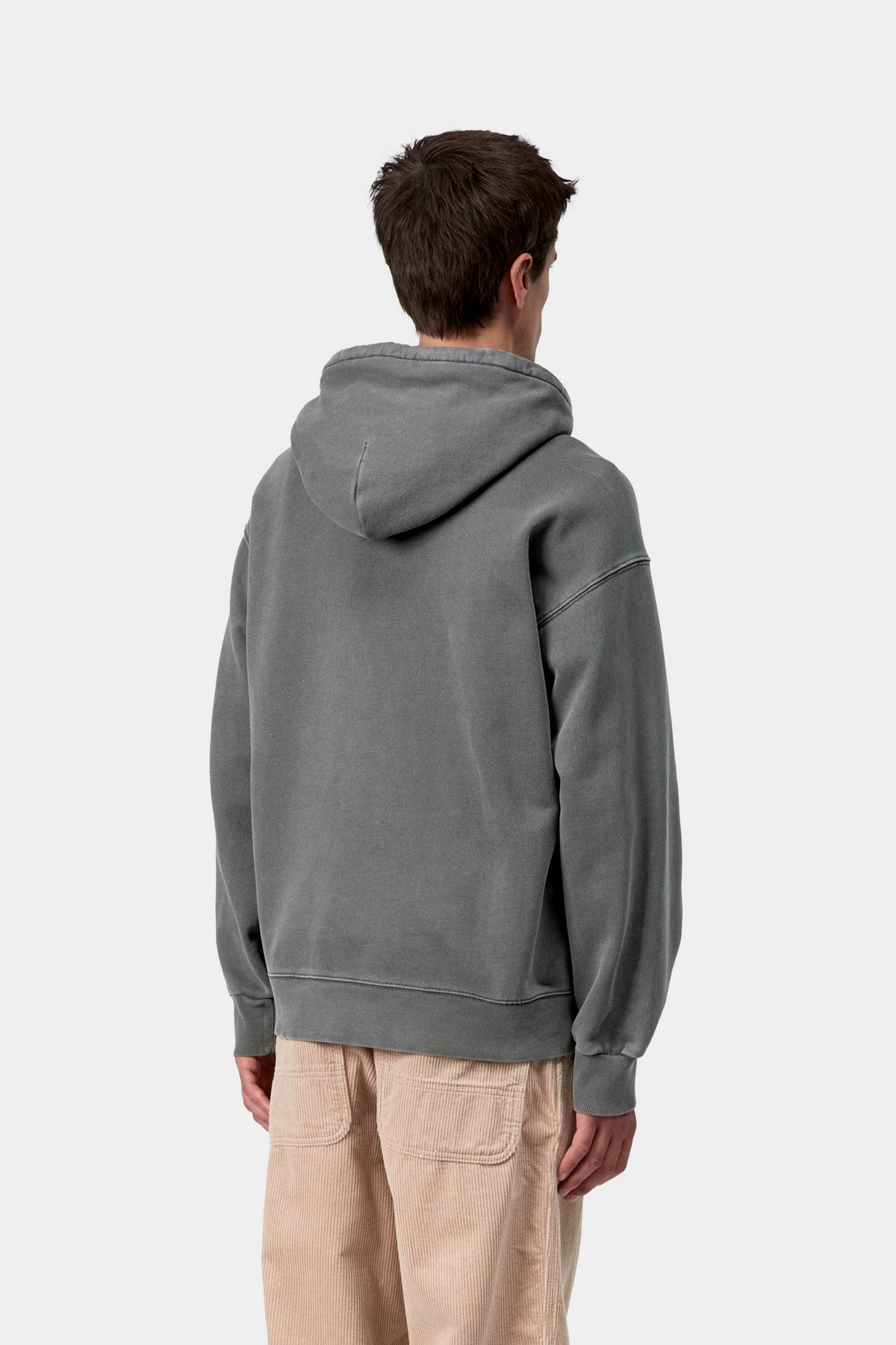 Hooded Vista Sweat - Black garment dyed