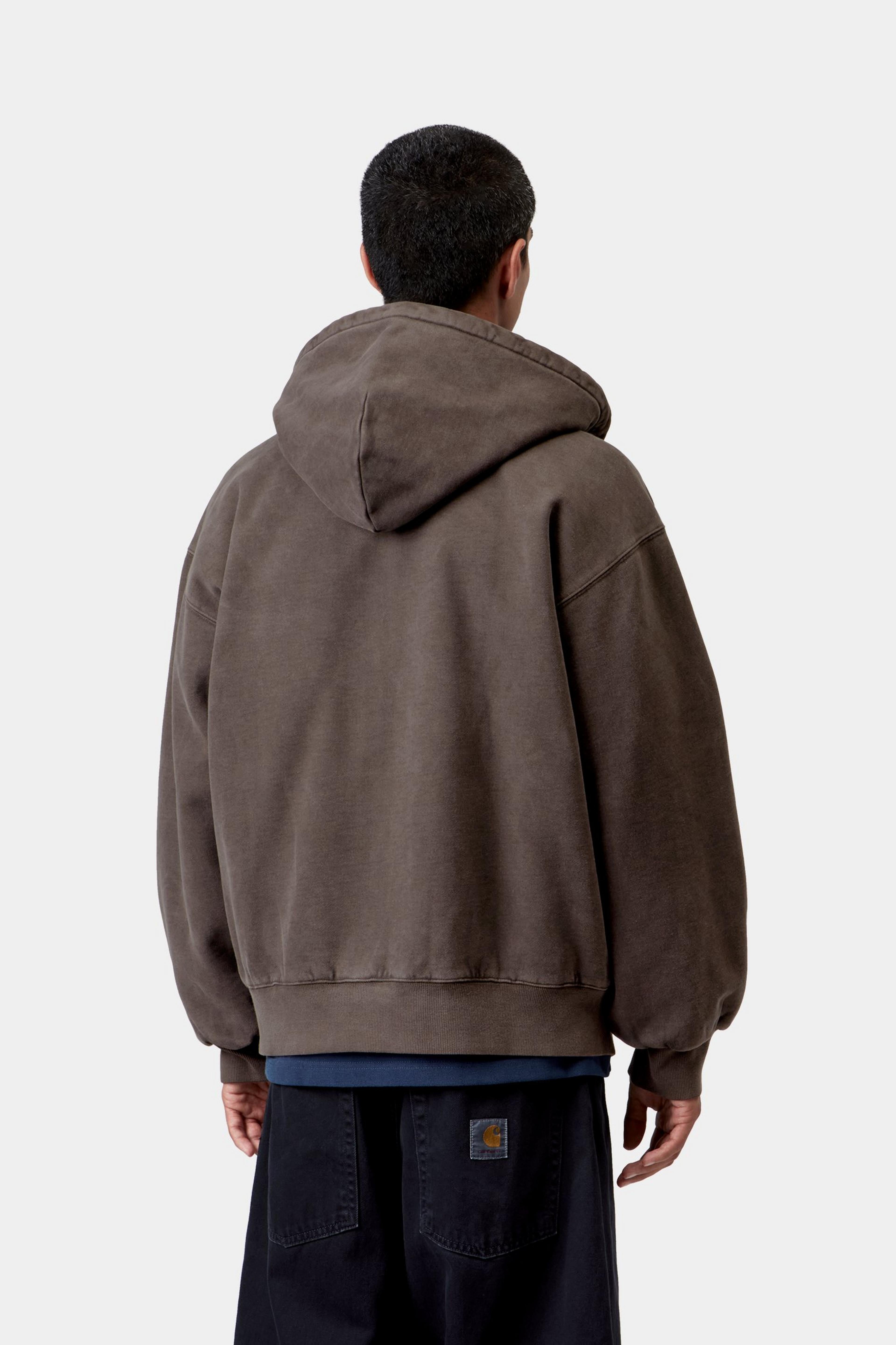Hooded Vista Jacket - Tobacco garment dyed 3