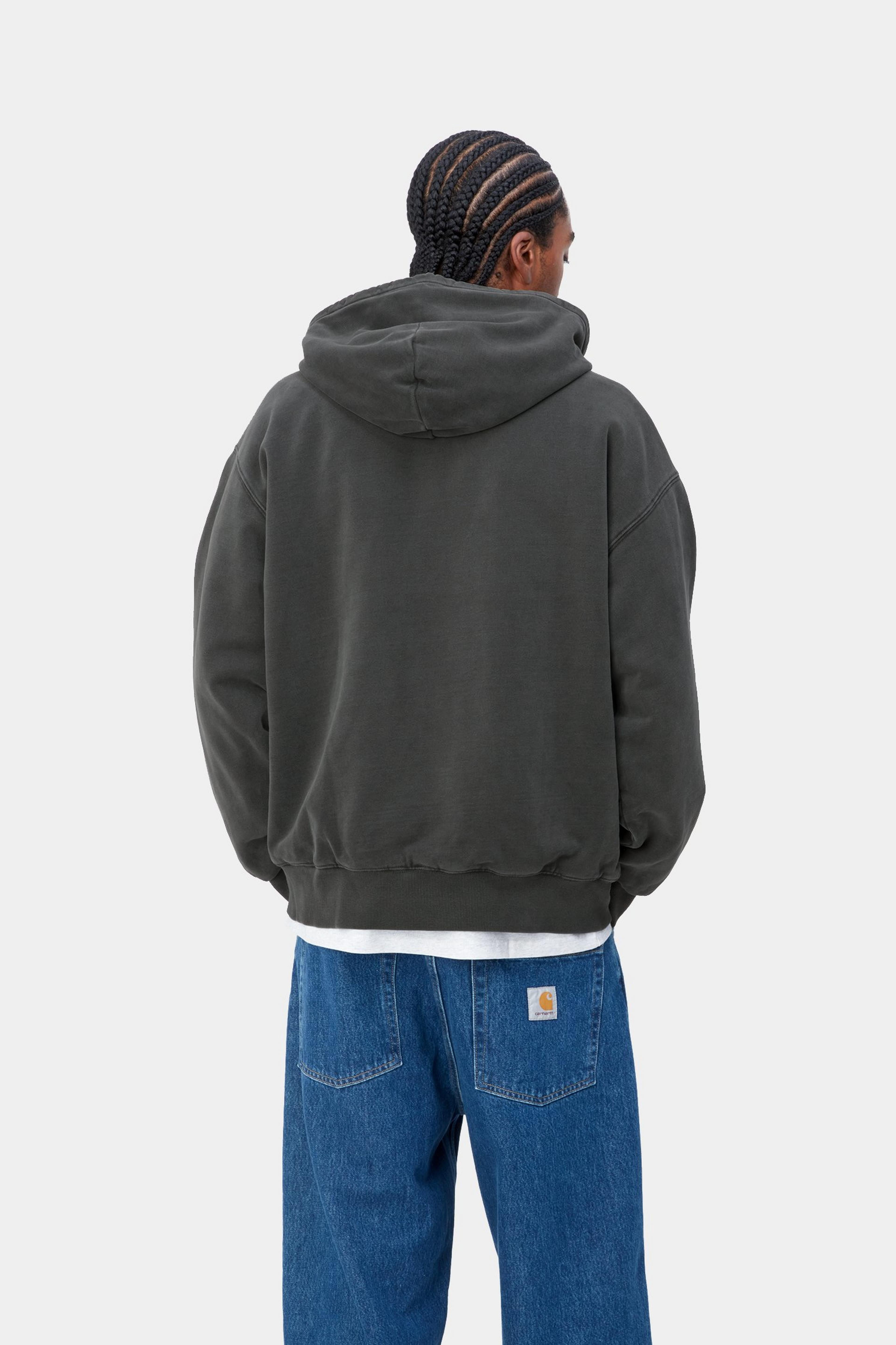 Hooded Vista Jacket - Black garment dyed 3