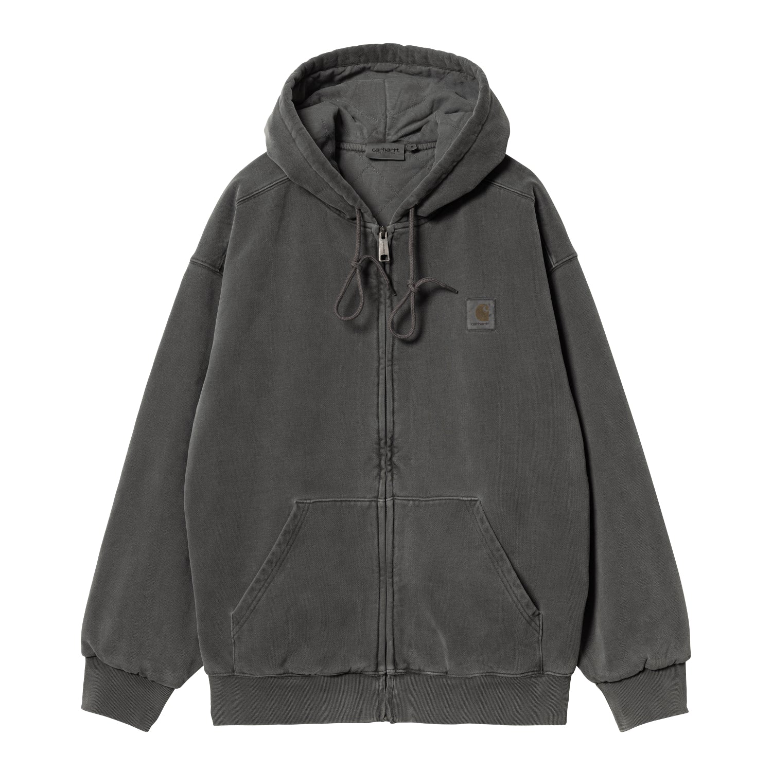 HOODED VISTA JACKET  - Black (garment dyed)