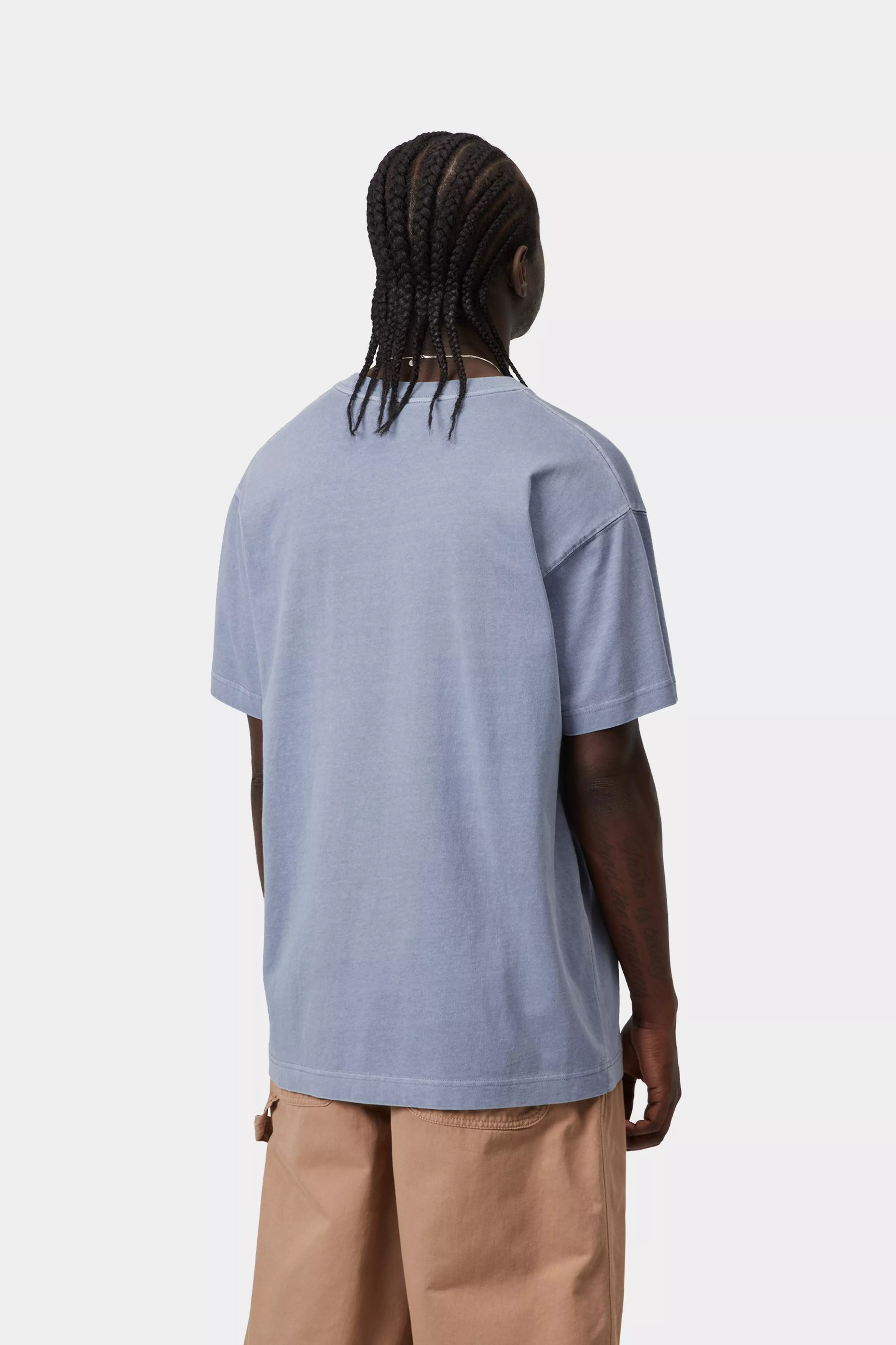 S/S Nelson T-Shirt - Gentle Blue (garment dyed) 3