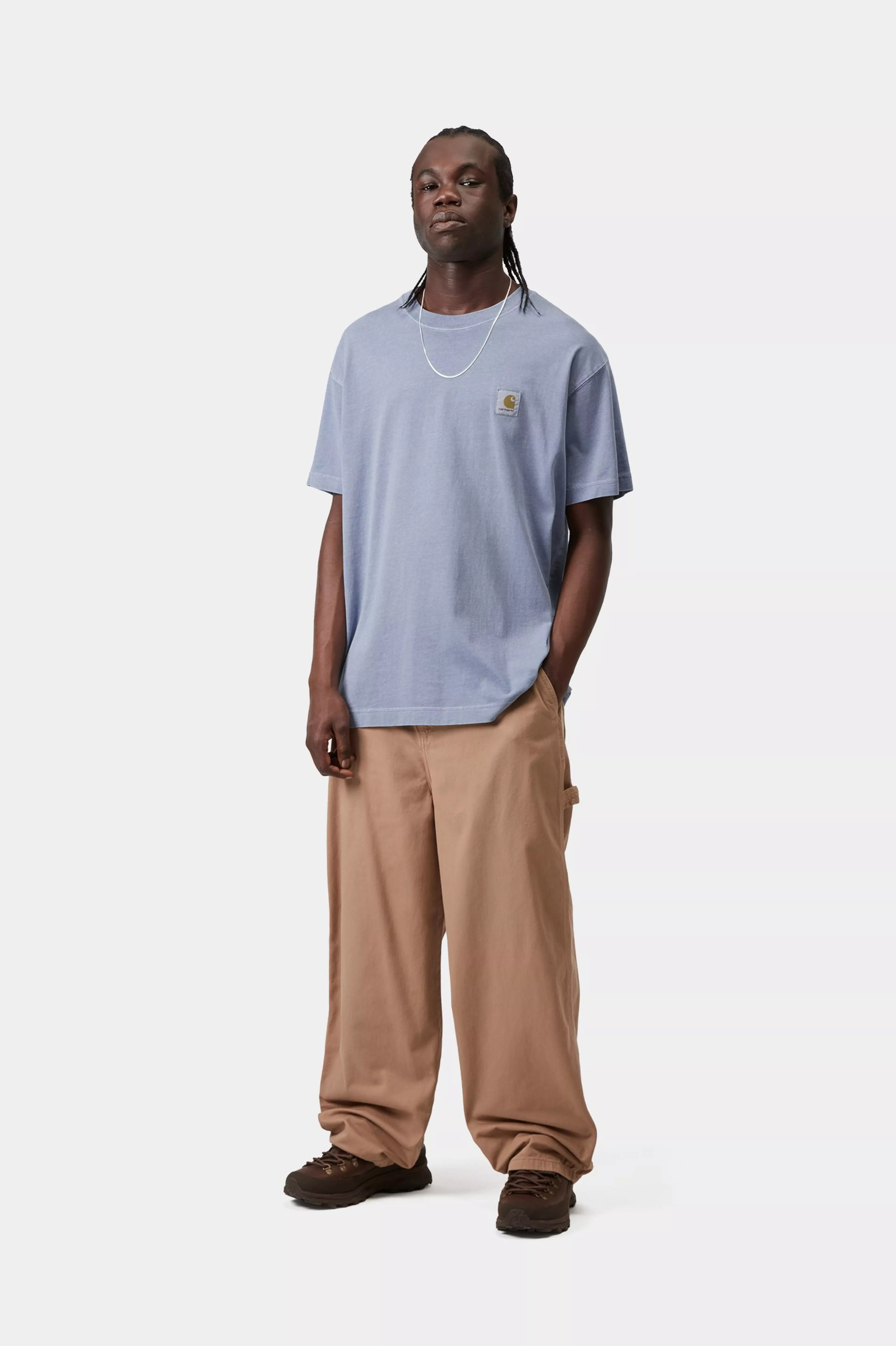 S/S Nelson T-Shirt - Gentle Blue (garment dyed) 4