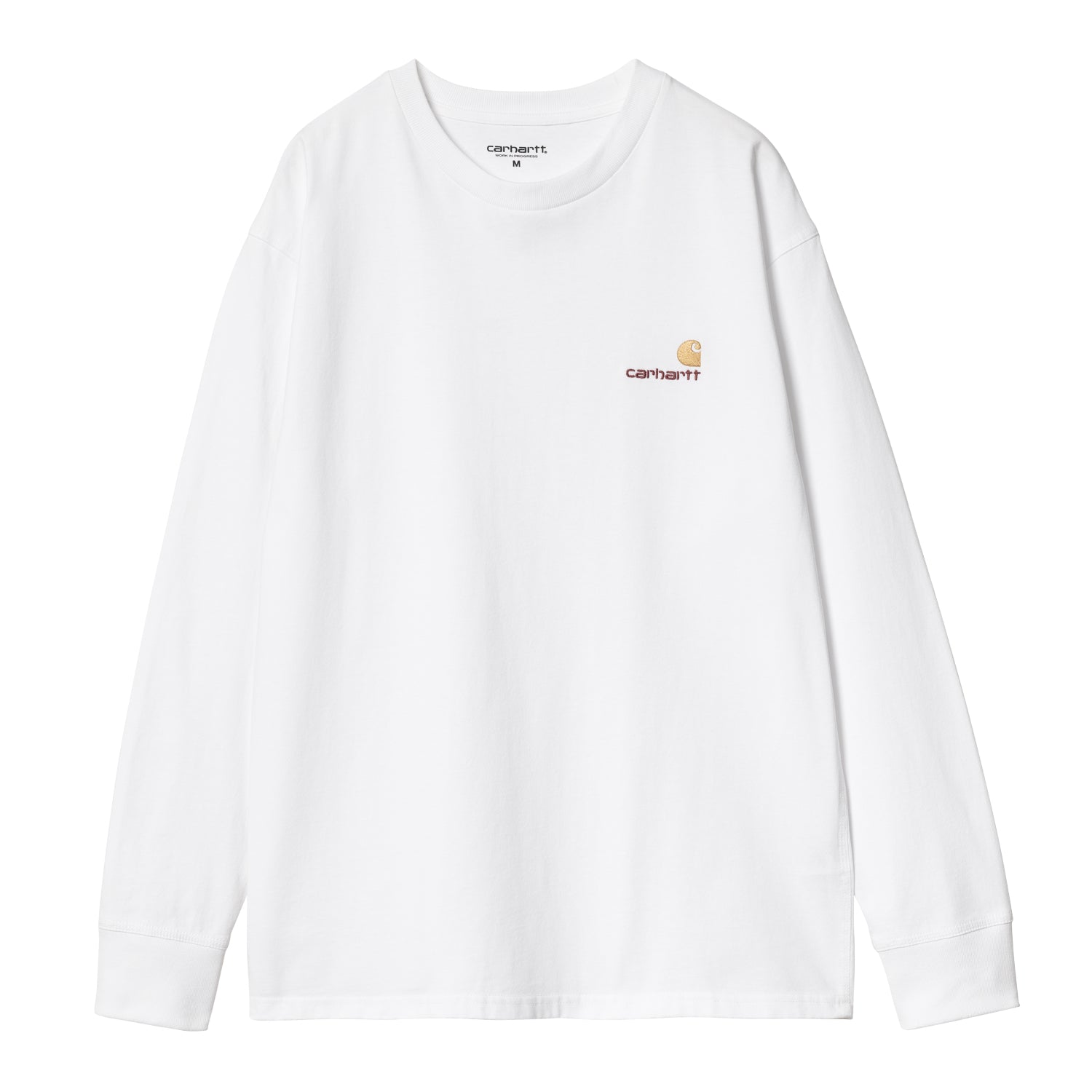 L/S American Script T-Shirt - White 1