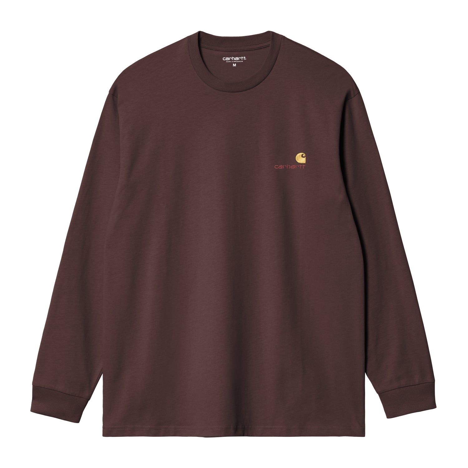L/S American Script T-Shirt - Palisander 1